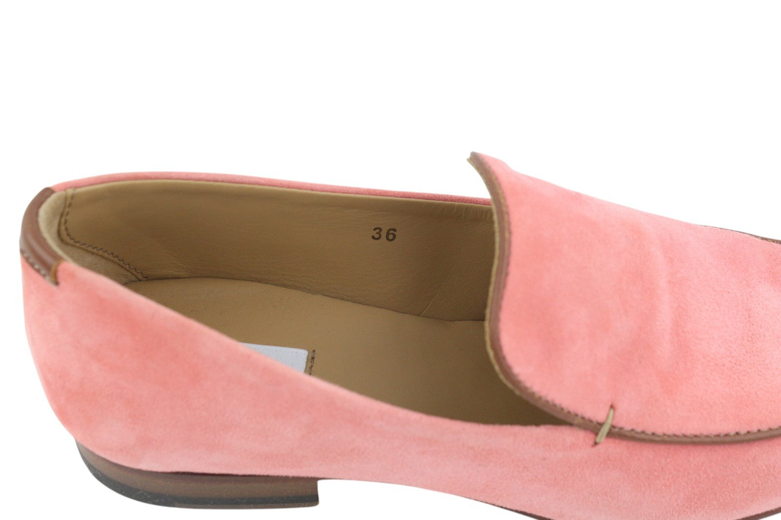 CLOSED Women Shoes EU36 Light Pink Suede Leather Almond Toe Slip On Loafers