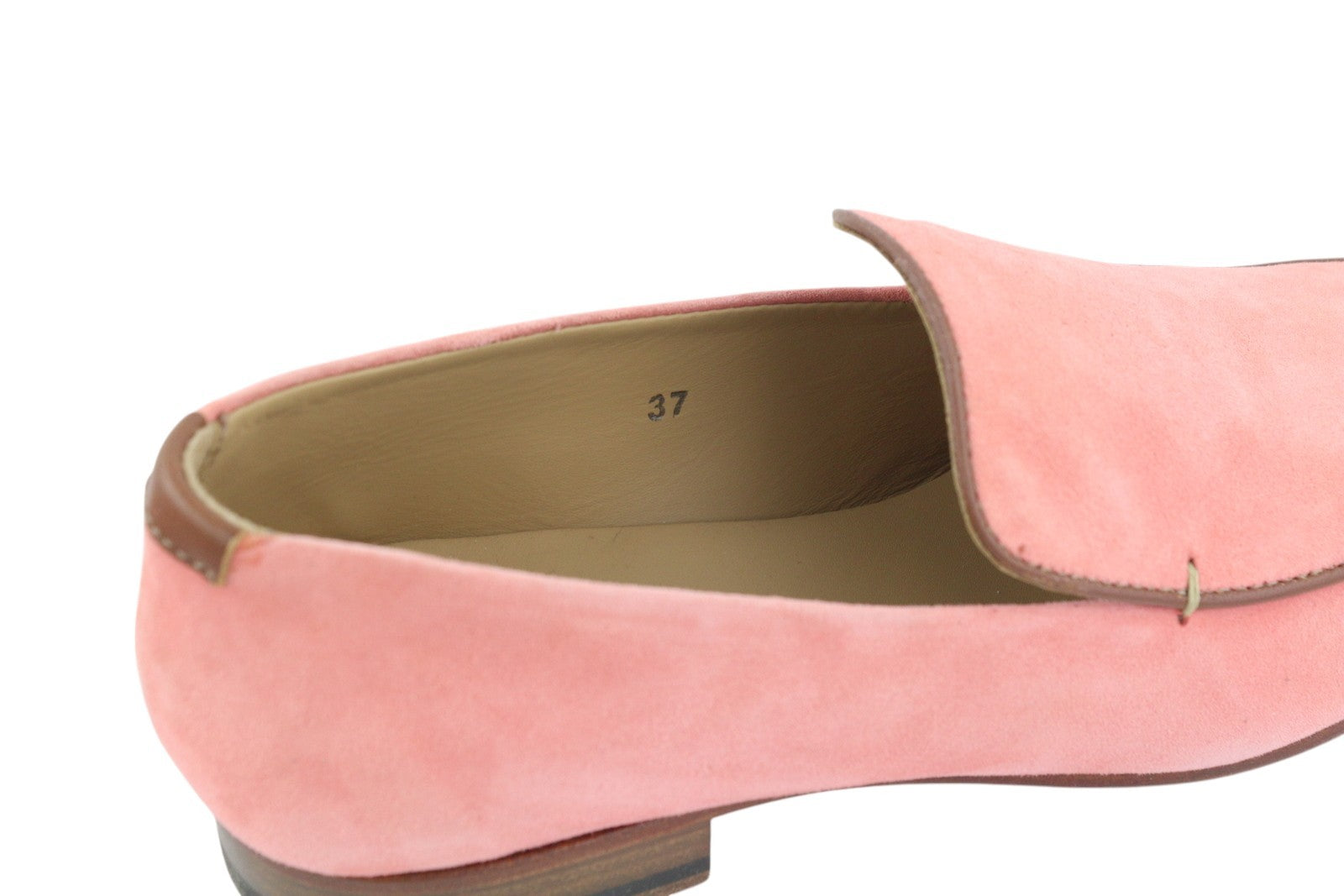 CLOSED Women Shoes EU37 Light Pink Suede Leather Almond Toe Slip On Loafers