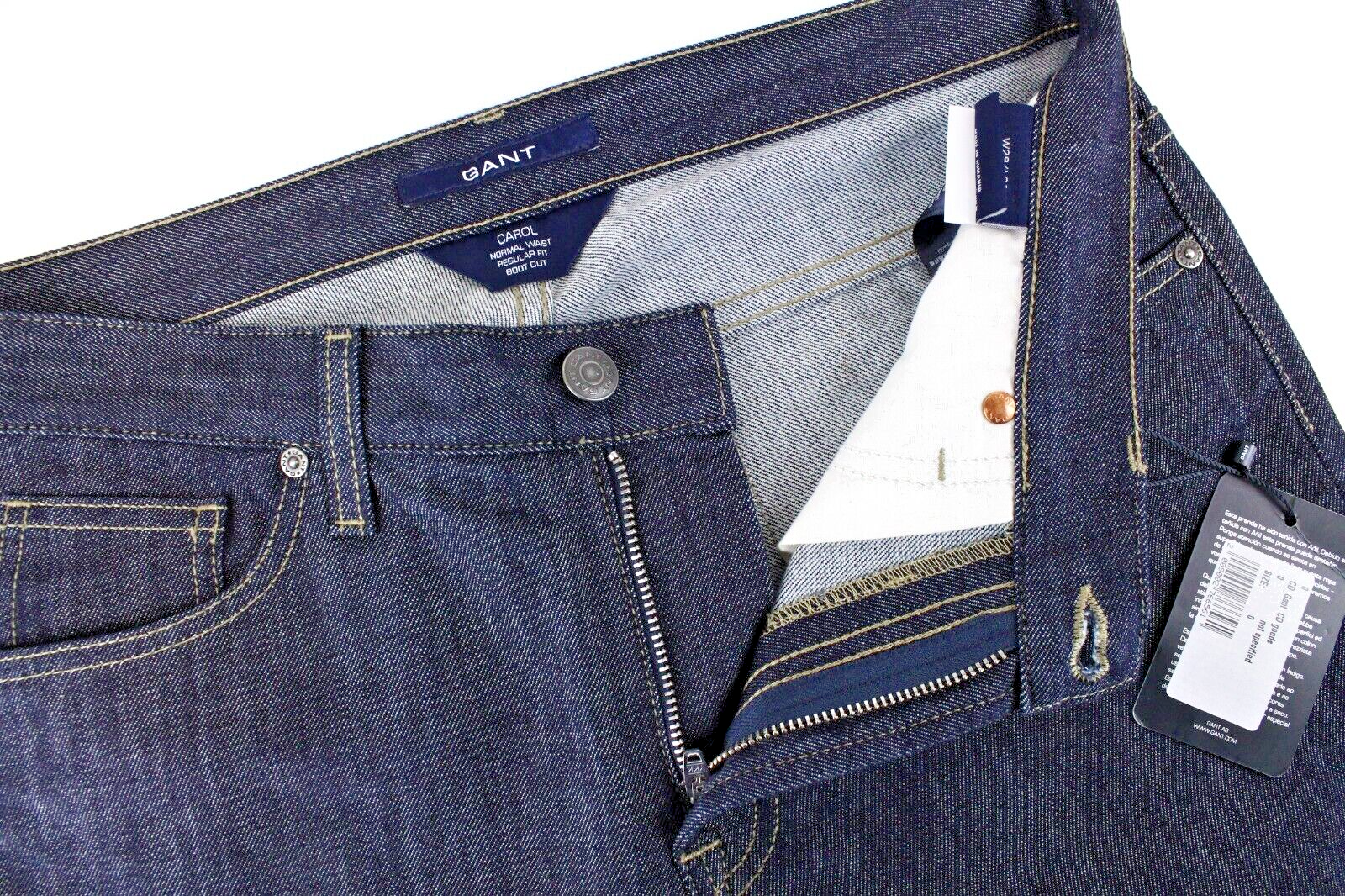 GANT Womens Bootcut Jeans W29/L34 Dark Blue Cotton Regular  Carol Style