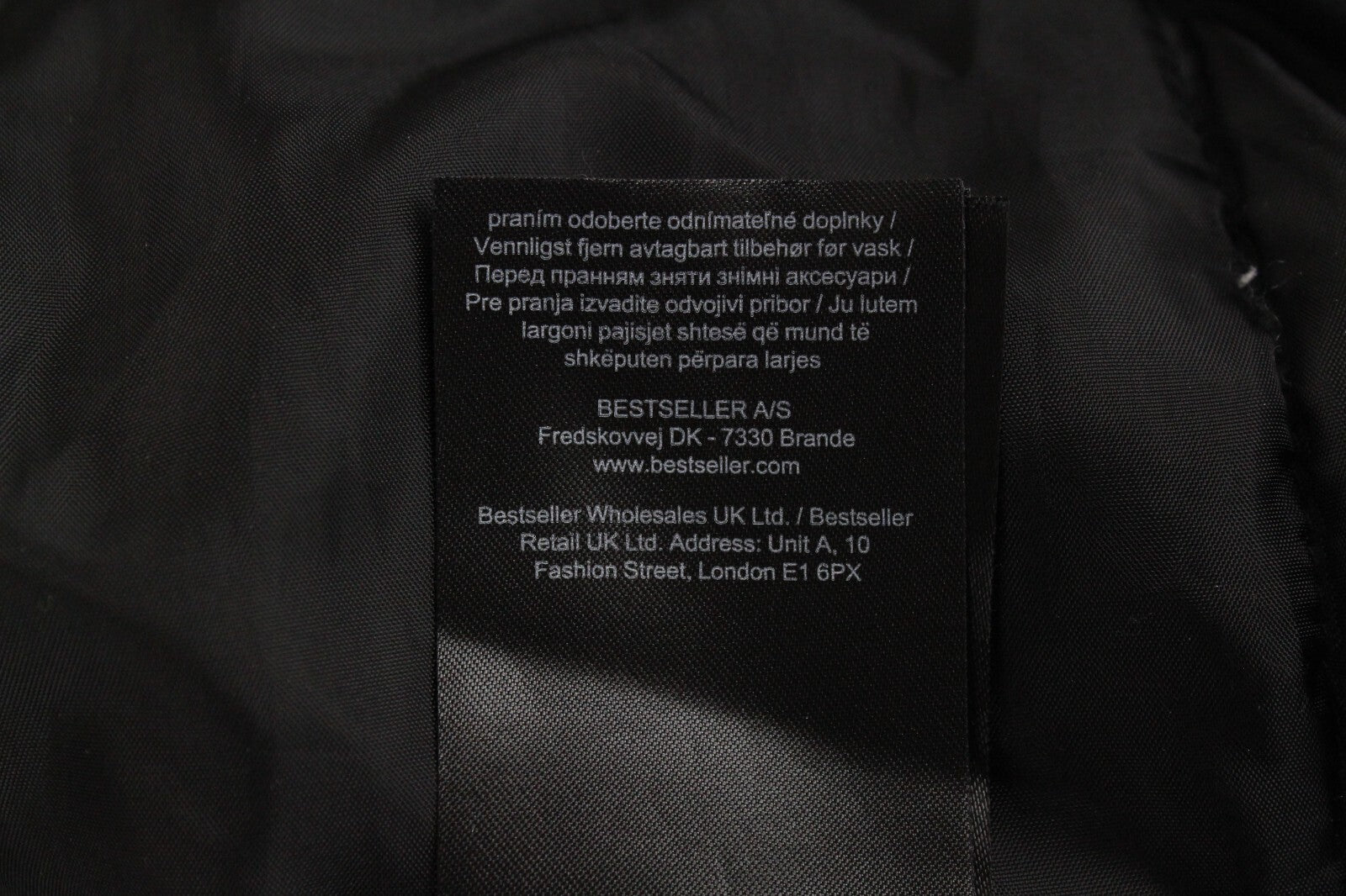 VERO MODA Womens Jacket XS Faux Fur Black Lined Hooded Long Parka