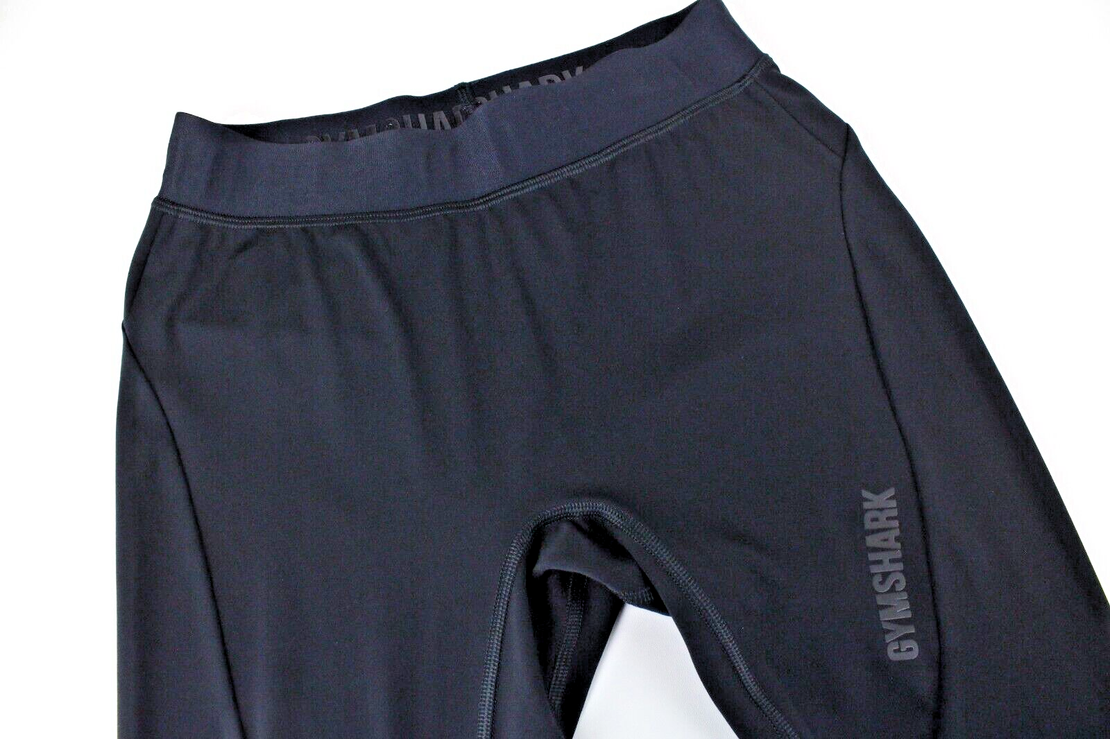 GYMSHARK Womens Leggings S Black Activewear  Stretchy Gym Waistband