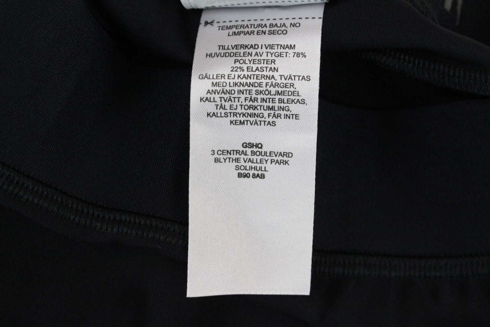 GYMSHARK Womens Leggings S Black Stretchy Gym Waistband  Activewear*