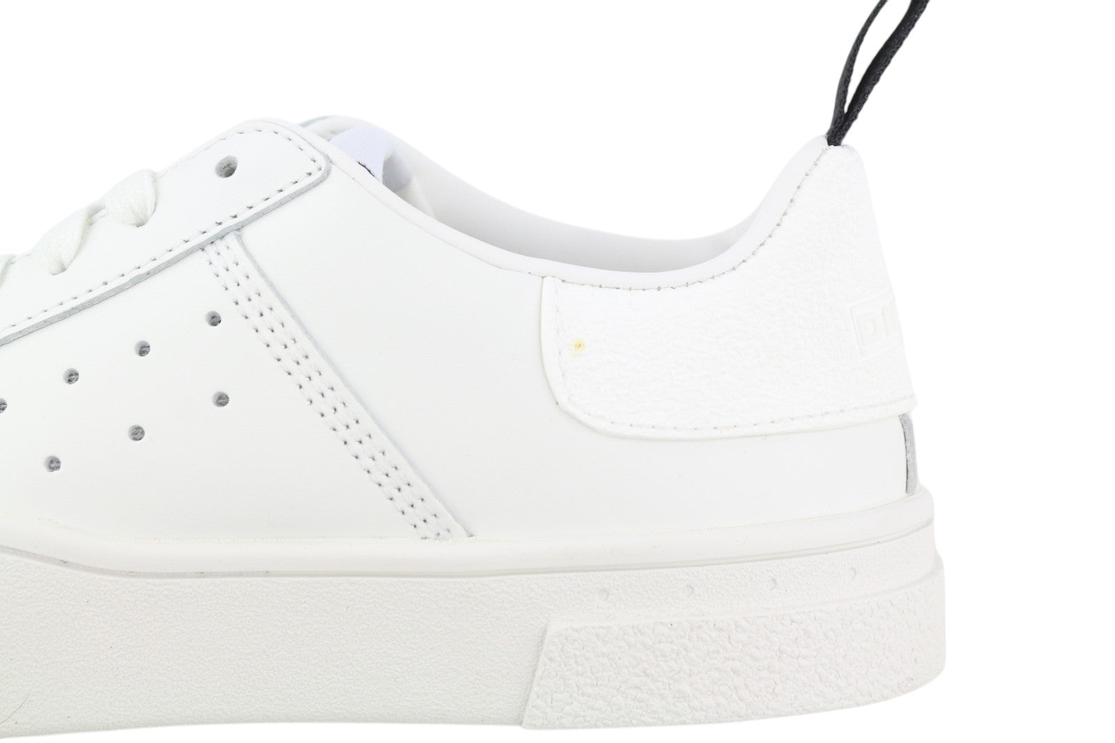 DIESEL S-Clever Low W Women Sneakers EU38 White Cow Leather Almond Toe RRP€120