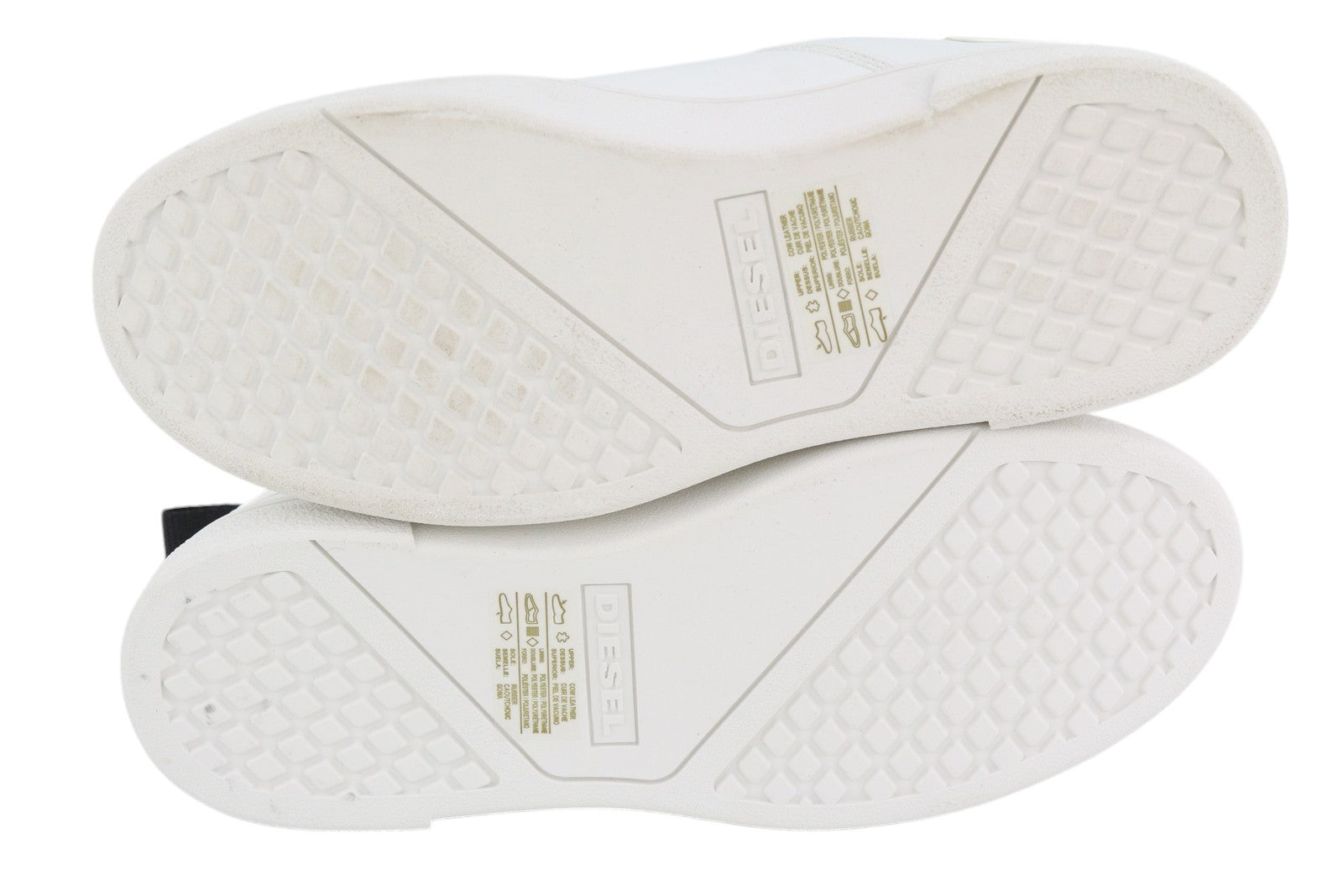 DIESEL S-Clever Low W Women Sneakers EU38 White Cow Leather Almond Toe RRP€120