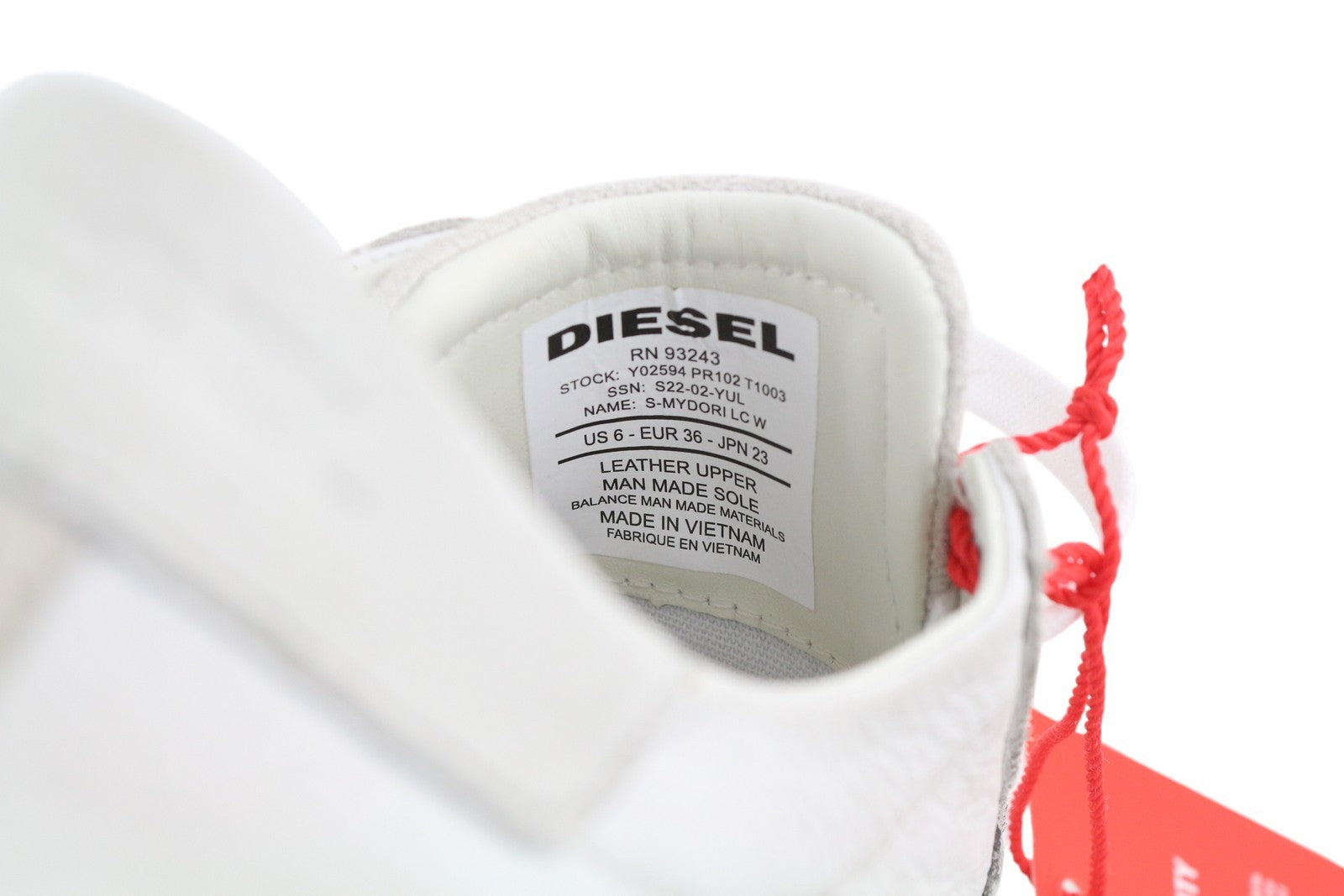 DIESEL S-Mydori Lc W Women Sneakers EU36 Light Leather Almond Toe RRP€160