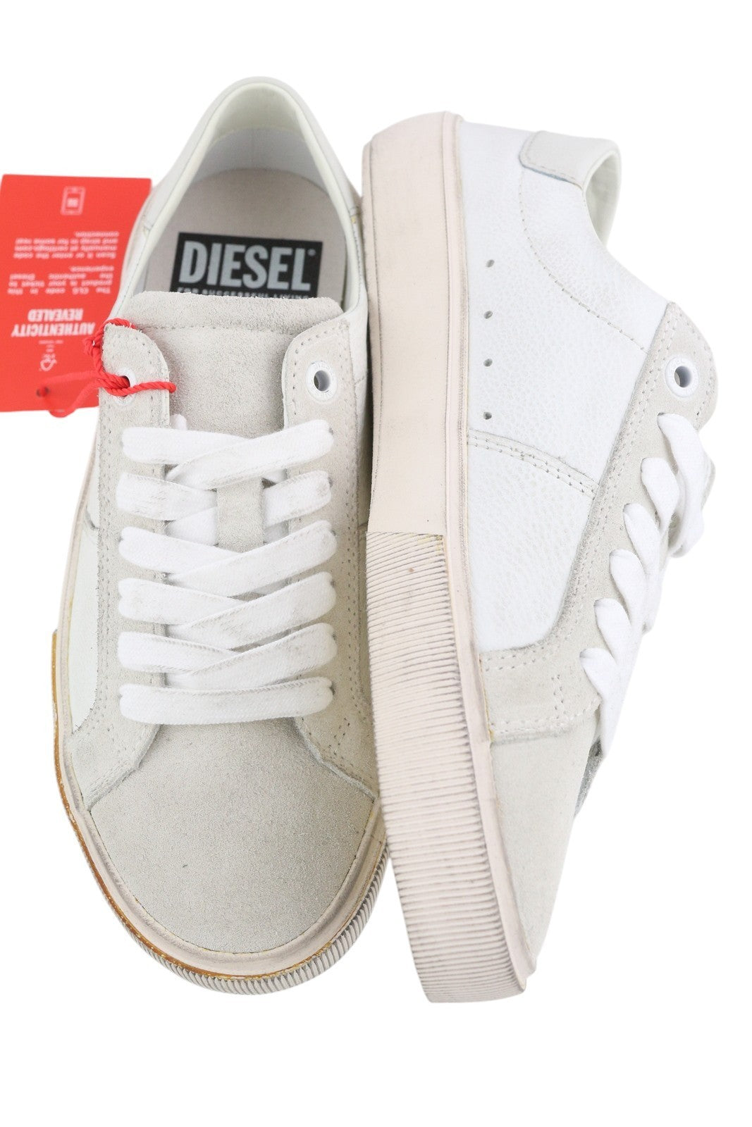 DIESEL S-Mydori Lc W Women Sneakers EU36 Light Leather Almond Toe RRP€160