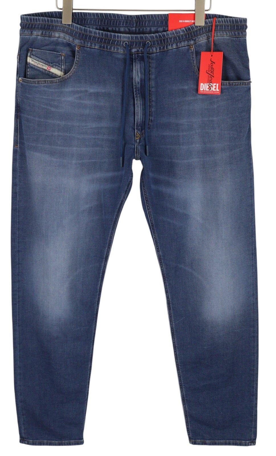 DIESEL 2030 D-Krooley Jogg 068HY Men Jeans W40 Drawstring Waist Blue RRP€295