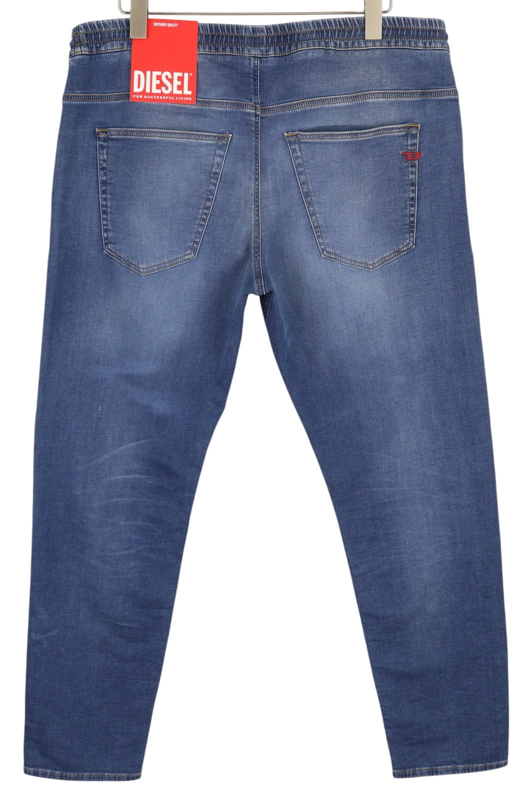 DIESEL 2030 D-Krooley Jogg 068HY Men Jeans W38 Drawstring Waist Blue RRP€295