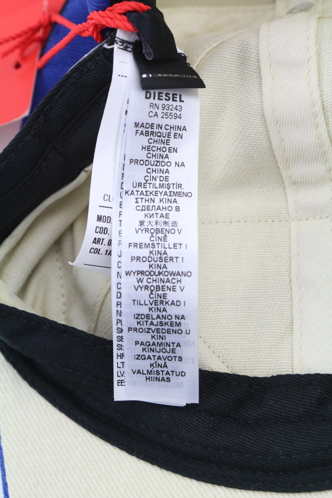 DIESEL C-Pavel Men Cap 2 Baseball Cotton Power Station Embroidered RRP€100