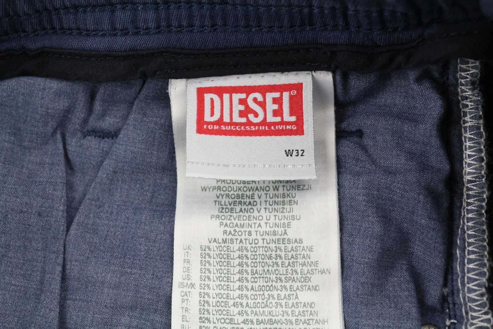 DIESEL Narrot-Ne-R R684T Men Jeans W32 Jogg Narrot Drawstring Waist RRP€275