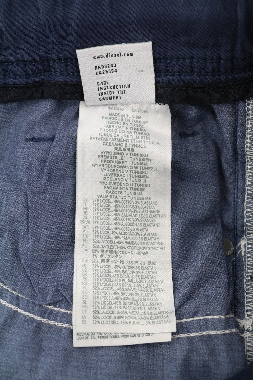 DIESEL Narrot-Ne-R R684T Men Jeans W32 Jogg Narrot Drawstring Waist RRP€275