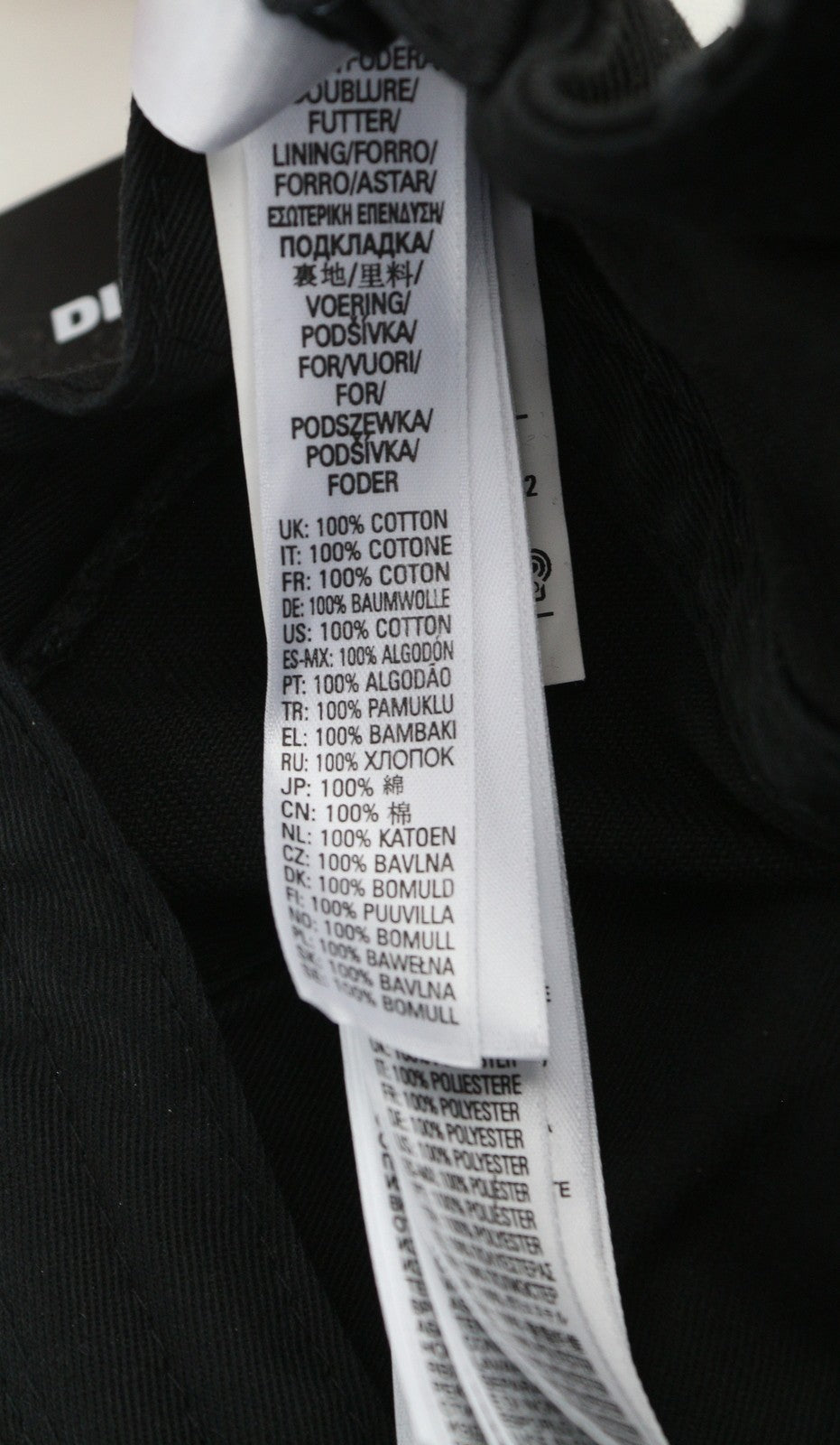 DIESEL C-Stone Men Cap 2 Baseball D-Rill Usion Embroidered Black Cotton RRP€70