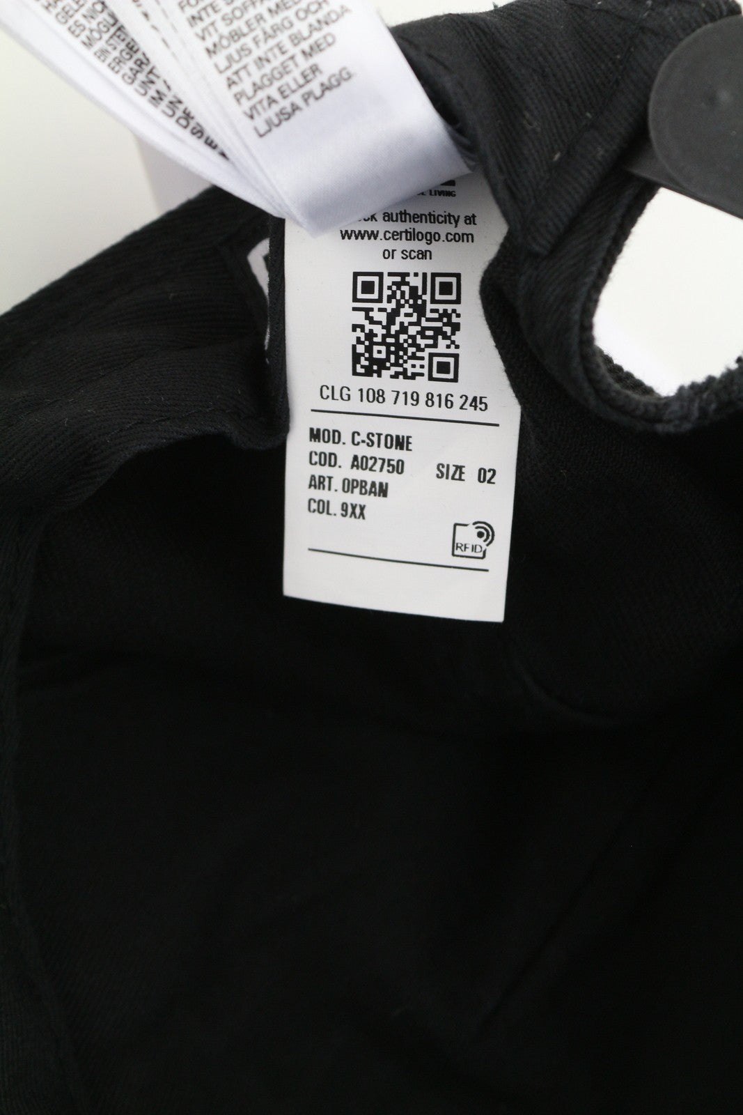 DIESEL C-Stone Men Cap 2 Baseball D-Rill Usion Embroidered Black Cotton RRP€70