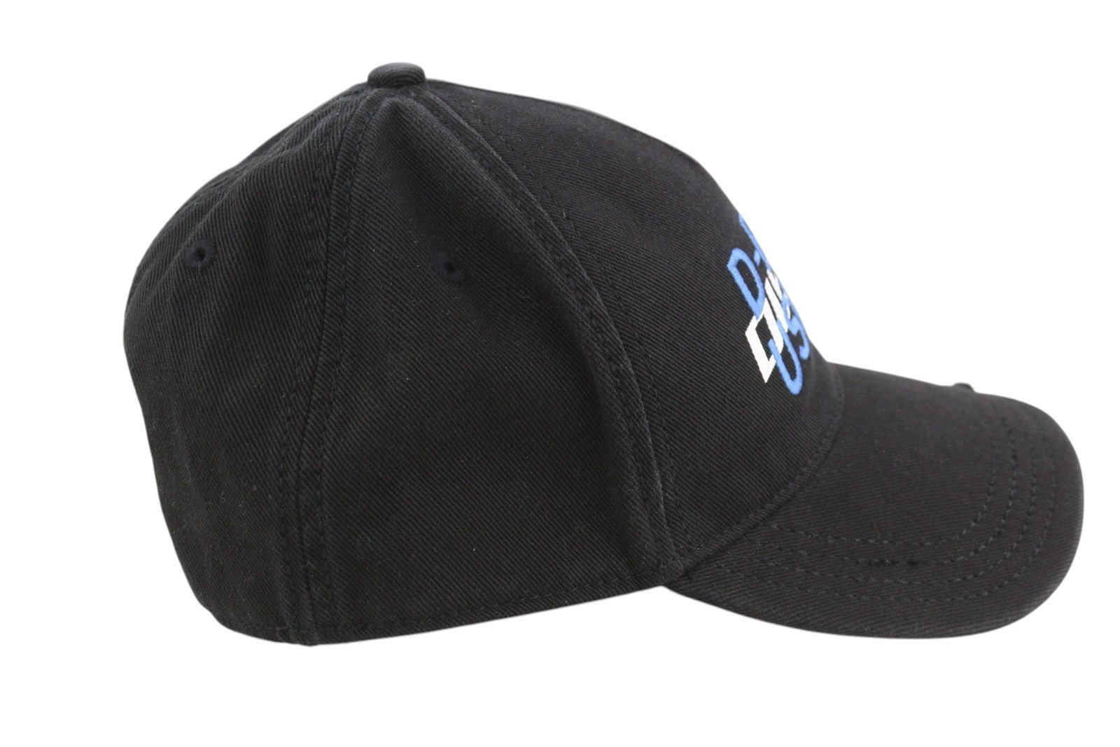 DIESEL C-Stone Men Cap 2 Baseball D-Rill Usion Embroidered Black Cotton RRP€70