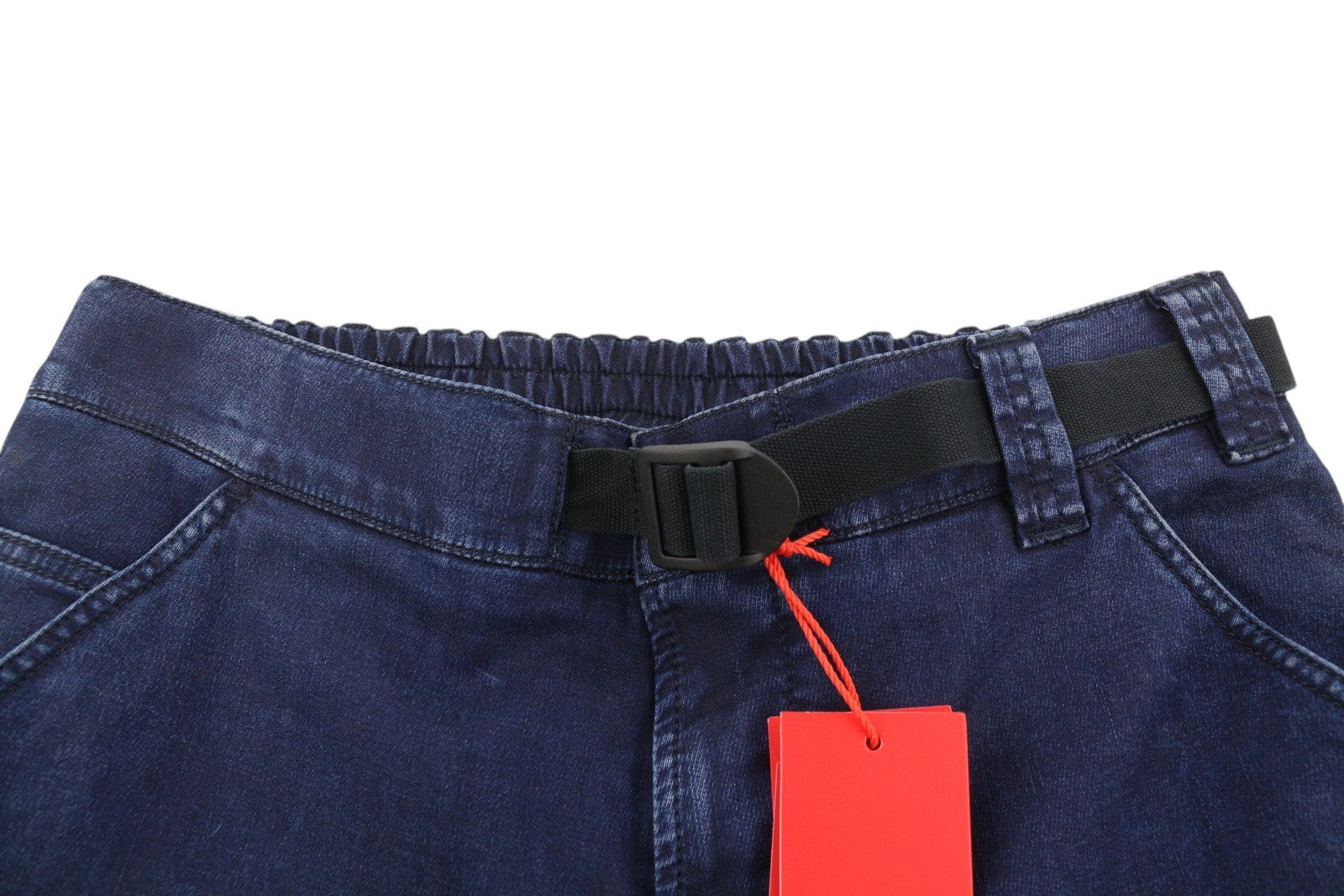 DIESEL D-Krooley-Cargo-Ne 069ZJ Men Jeans W32 Belted Tapered Leg RRP€295 Blue