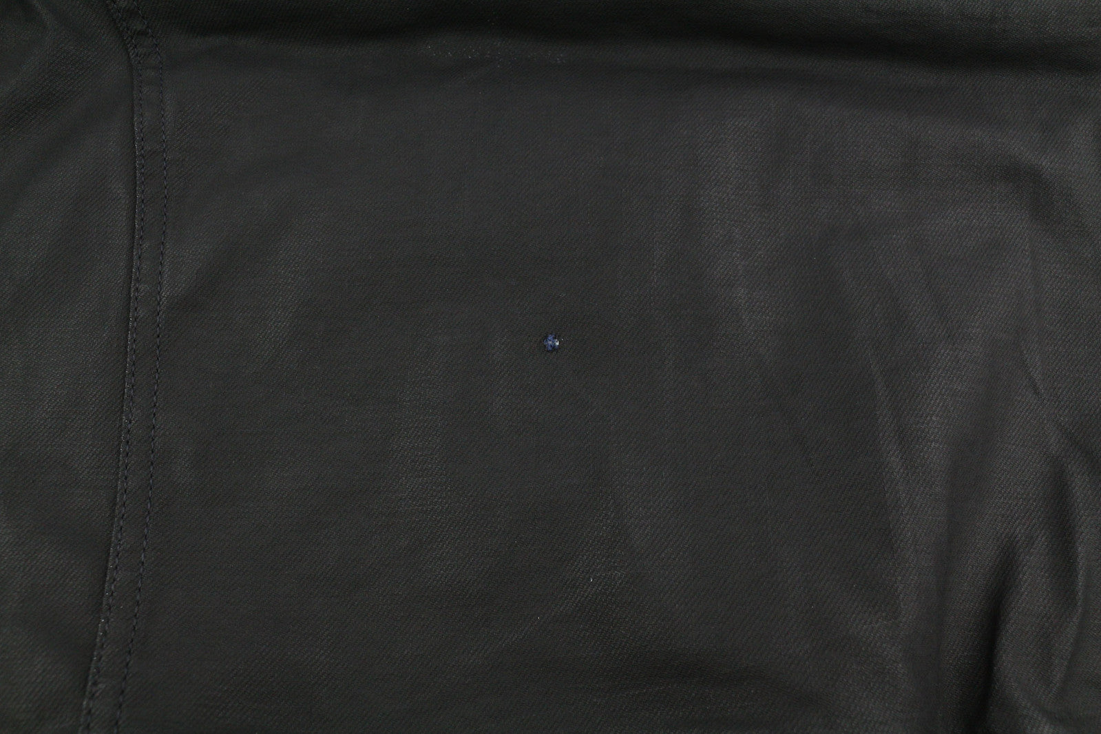 NUDIE Severin Short Rib Men Jacket S Black Coated Bomber Full Zip Unlined Logo