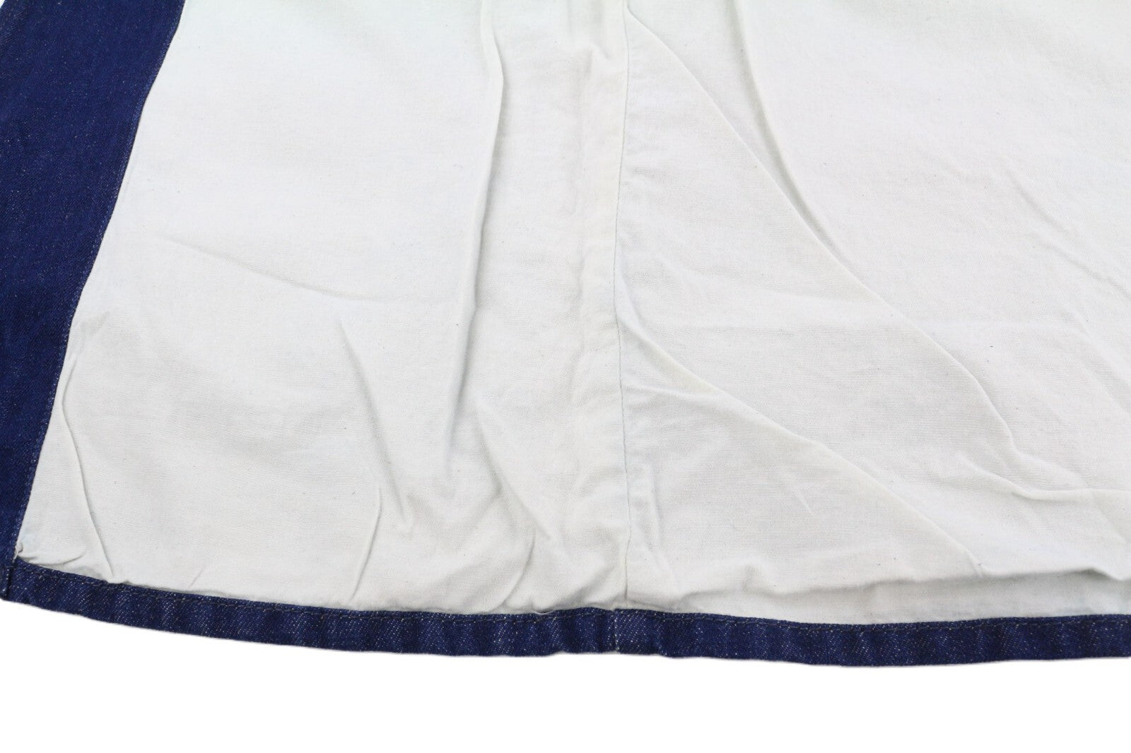 NUDIE Ricco Dark Hemp Men Jacket XL Blue Denim Buttoned Neck Lined Pockets