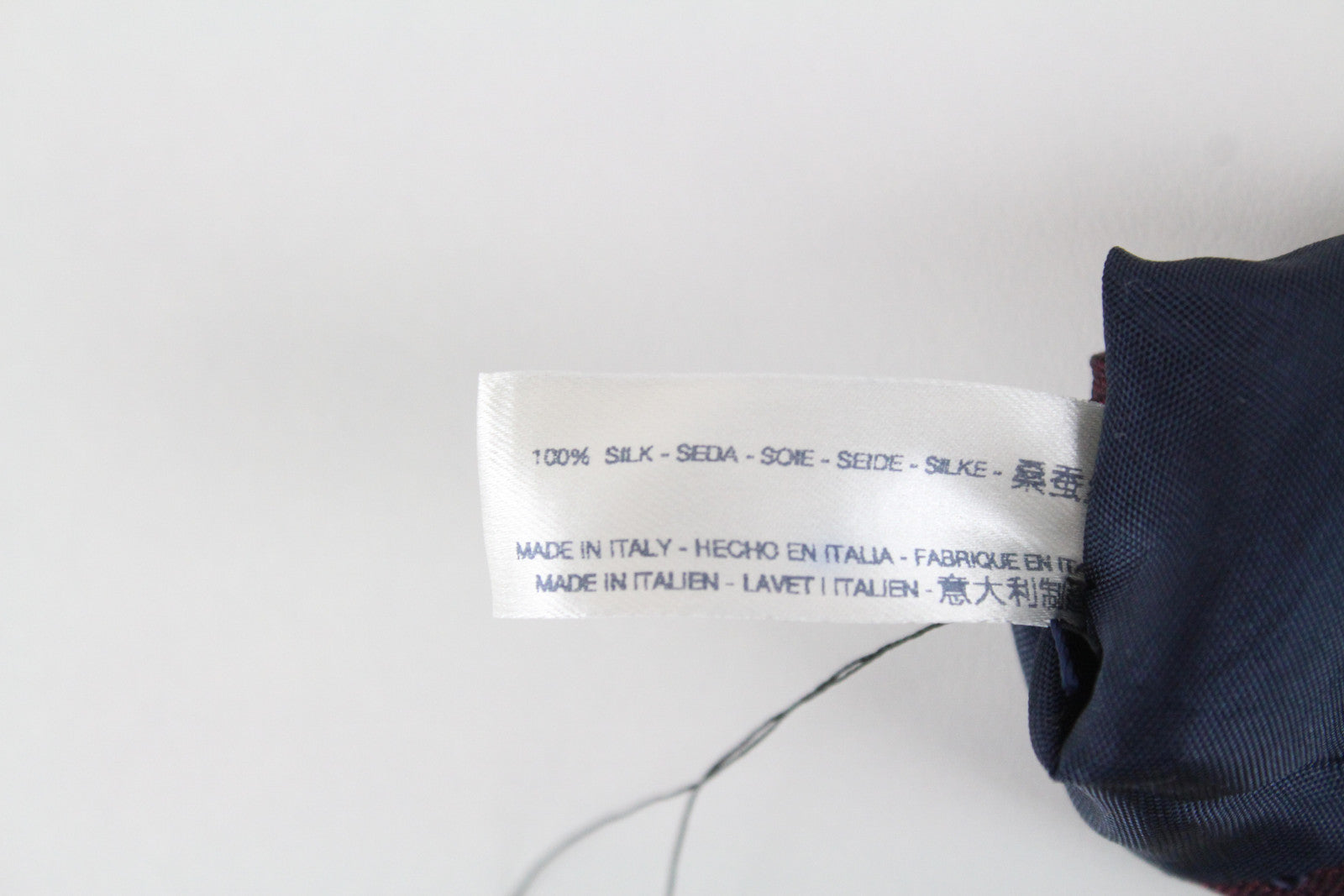 SUITSUPPLY Men's Purple Silk Tie 150 x 8 cm Dotted Formal Pointed-End Accessory