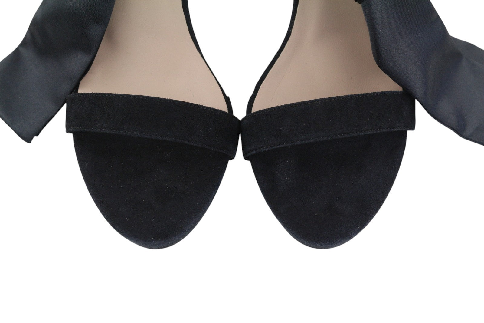 JONAK Women Heels EU40 Black Velour Suede Leather Block Heel Open-Toe Sandals