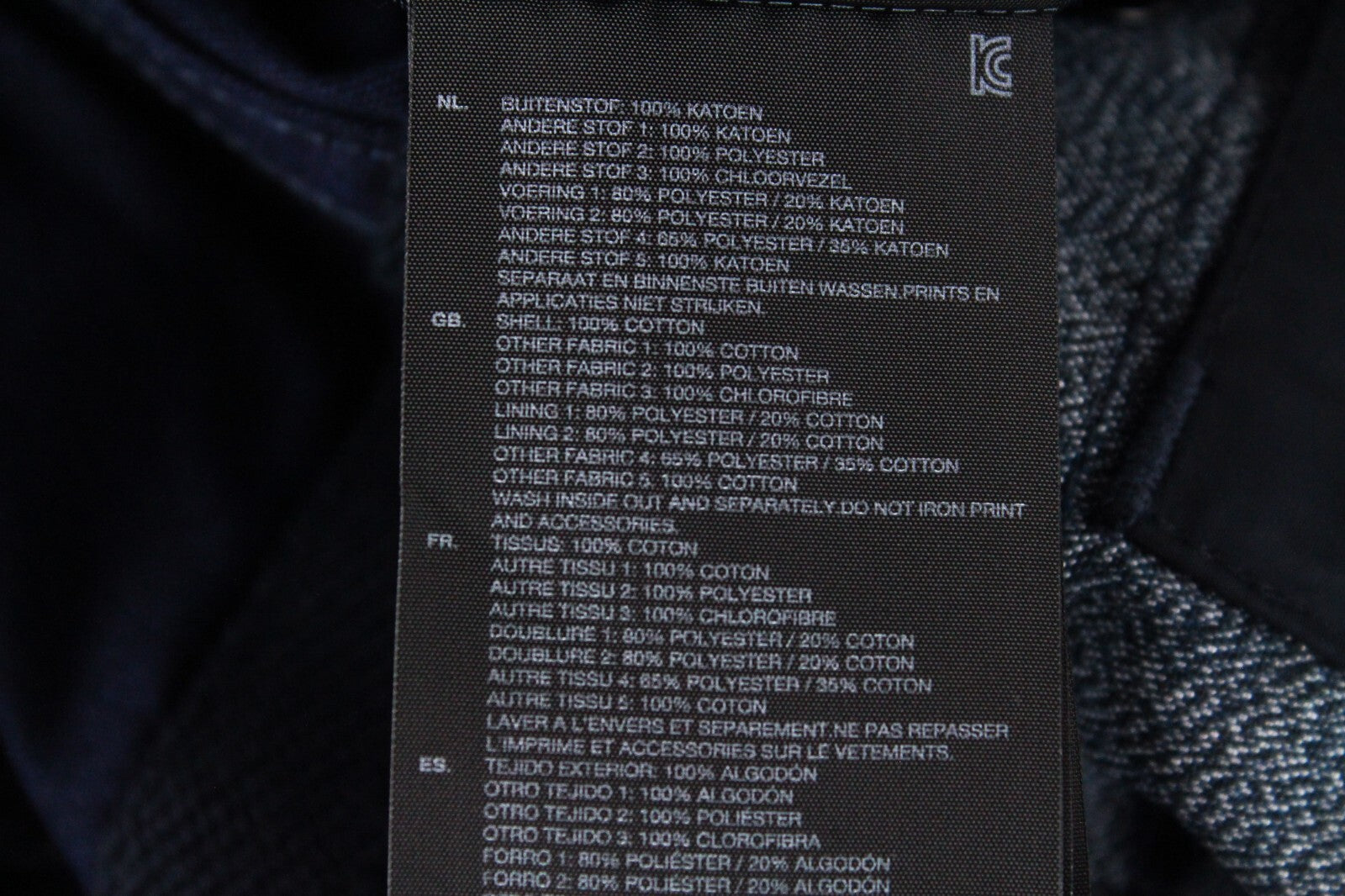 G-STAR Mens Jacket 52 Blue Shattor Omega Single-Breasted Collared Cotton