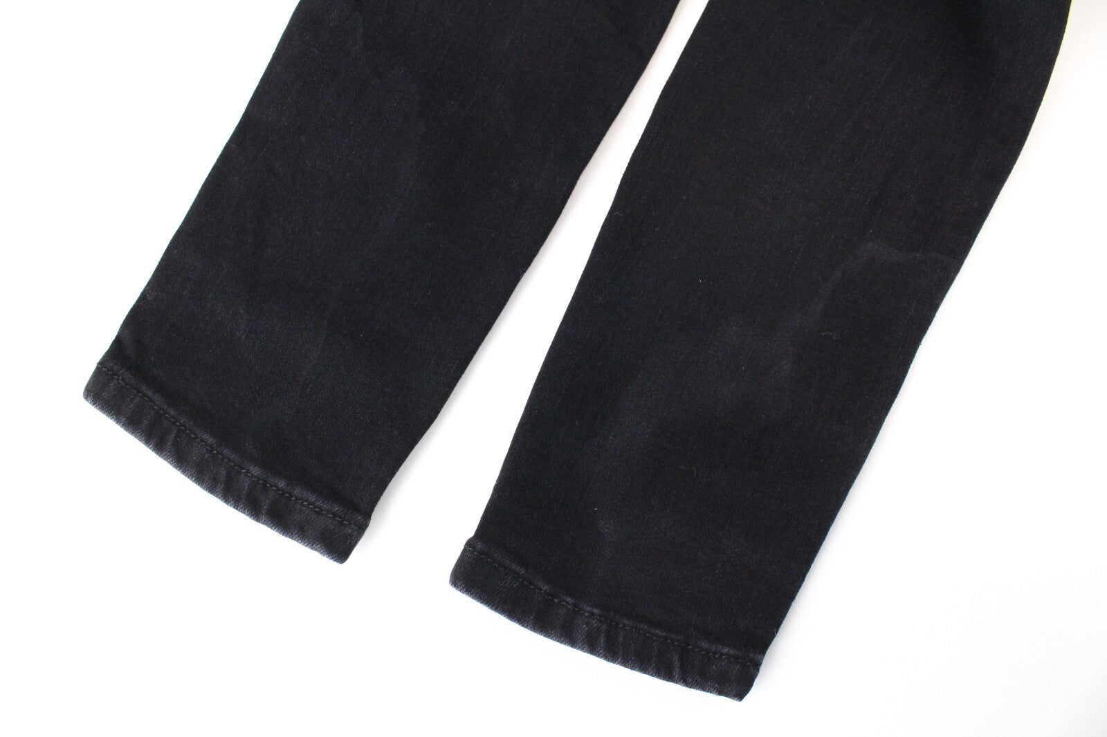 ONLY Womens Jeans W28/L32 Skinny Black Super Low Waist Faded Denim