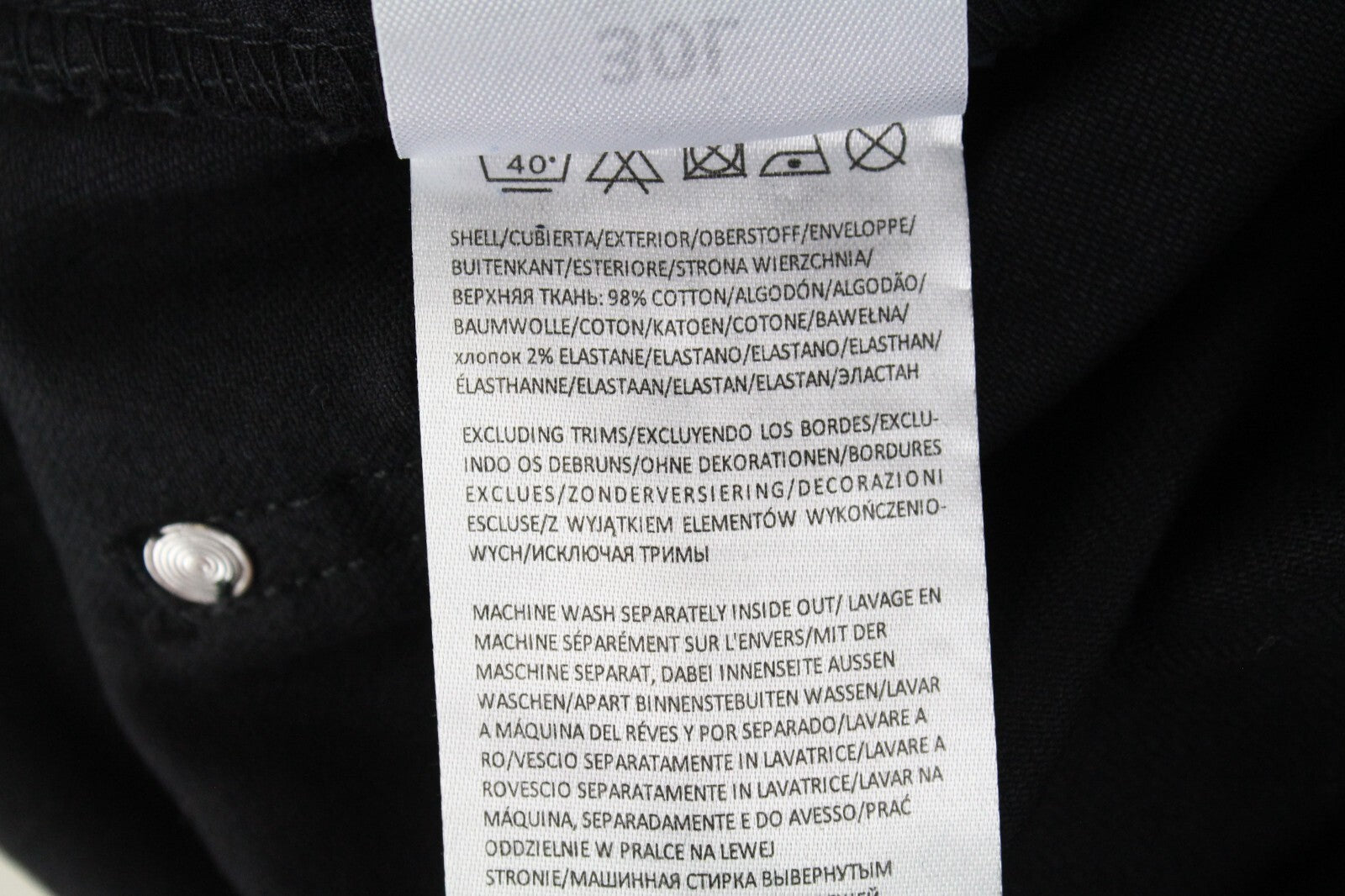 BRAVE SOUL vyriški džinsai, 30 dydžio, aptempti, juodi, su sagomis, tamprūs, Eastbourne stiliaus