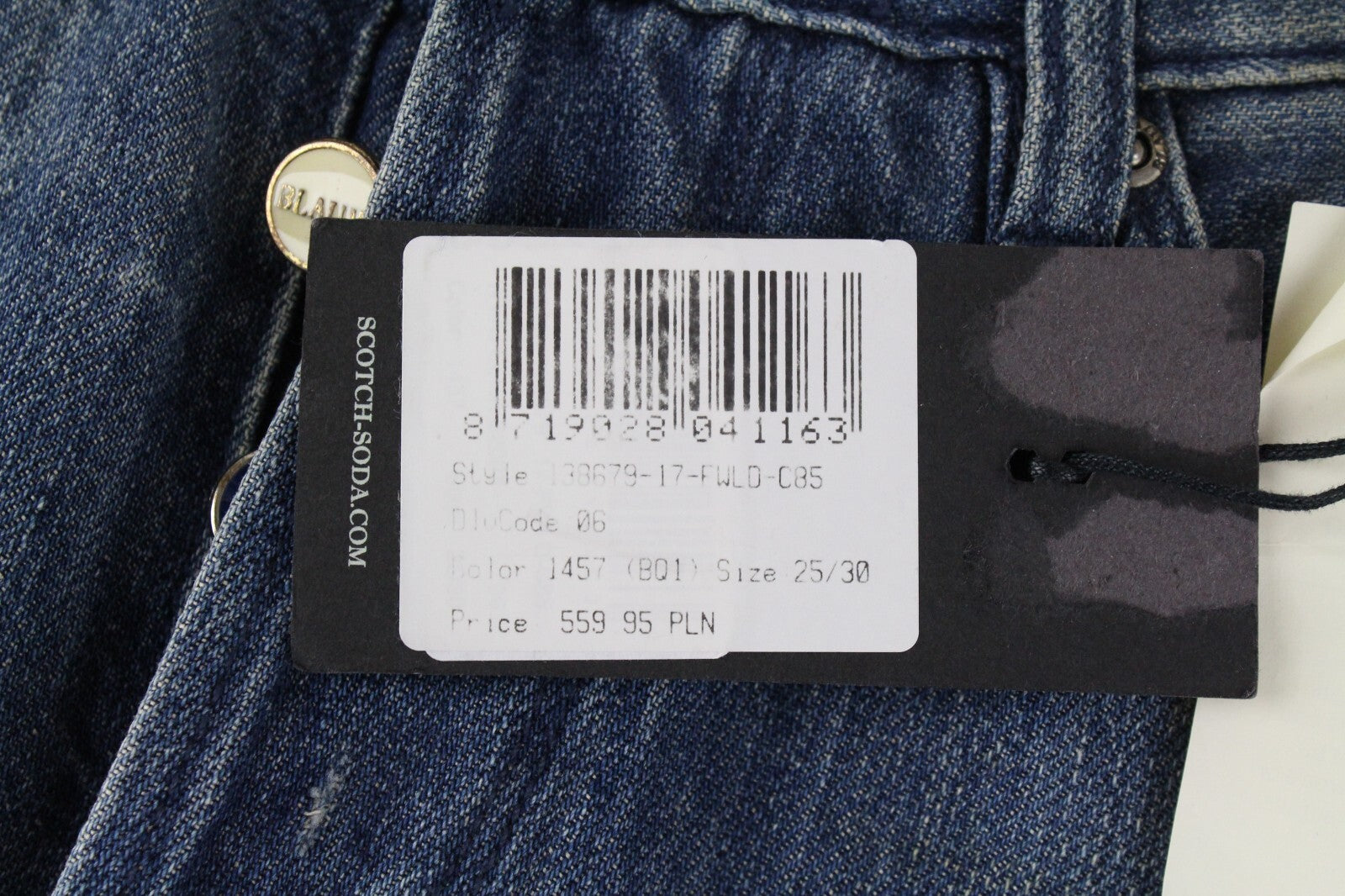 SCOTCH & SODA Womens Jeans W25/L30 Distressed Linen Boyfriend Stained