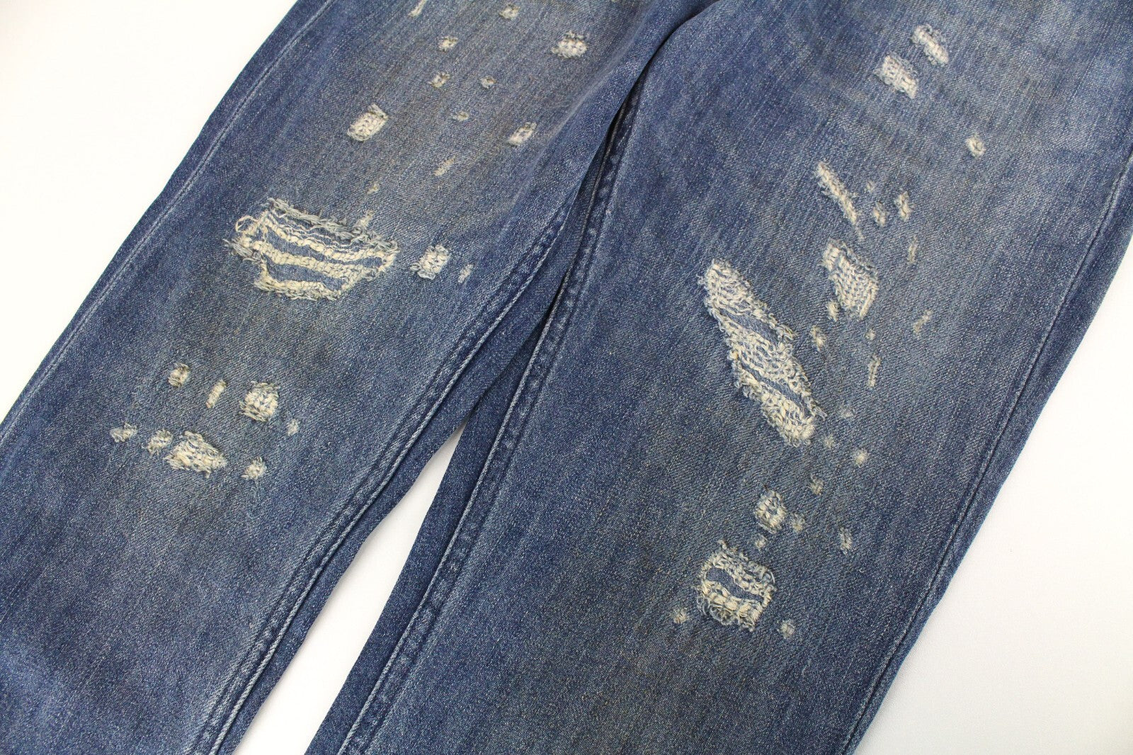 SCOTCH & SODA Womens Jeans W25/L30 Distressed Linen Boyfriend Stained
