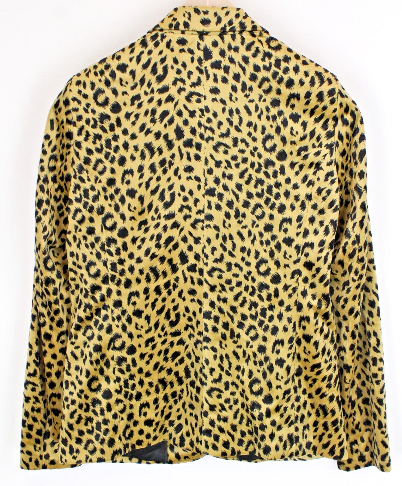 MAISON SCOTCH Womens Blazer S Leopard Print Notch Lapel Short Club Voyage