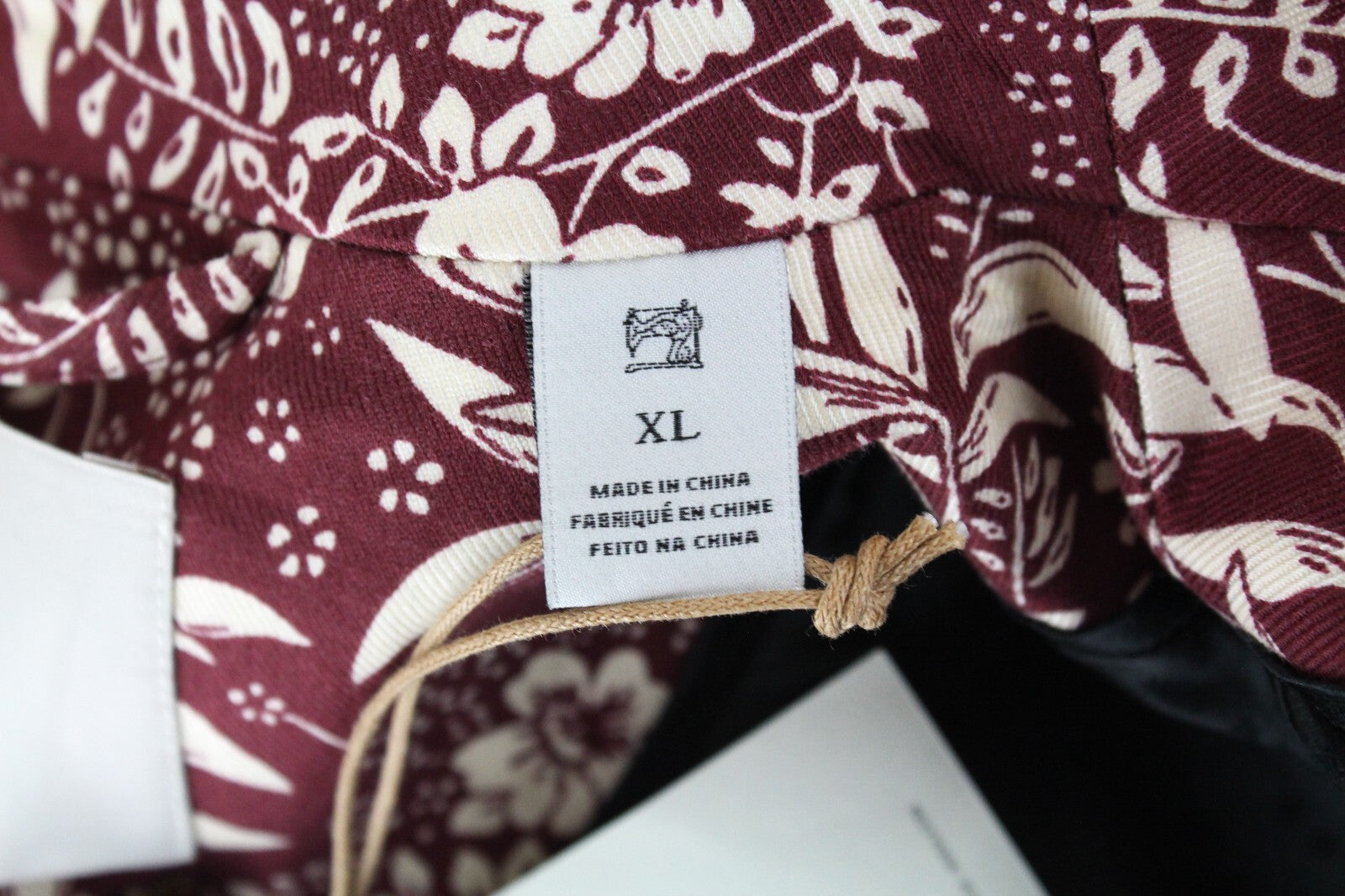 MAISON SCOTCH Womens Blazer XL Floral Patterned Lined V-Neck Single-Breasted