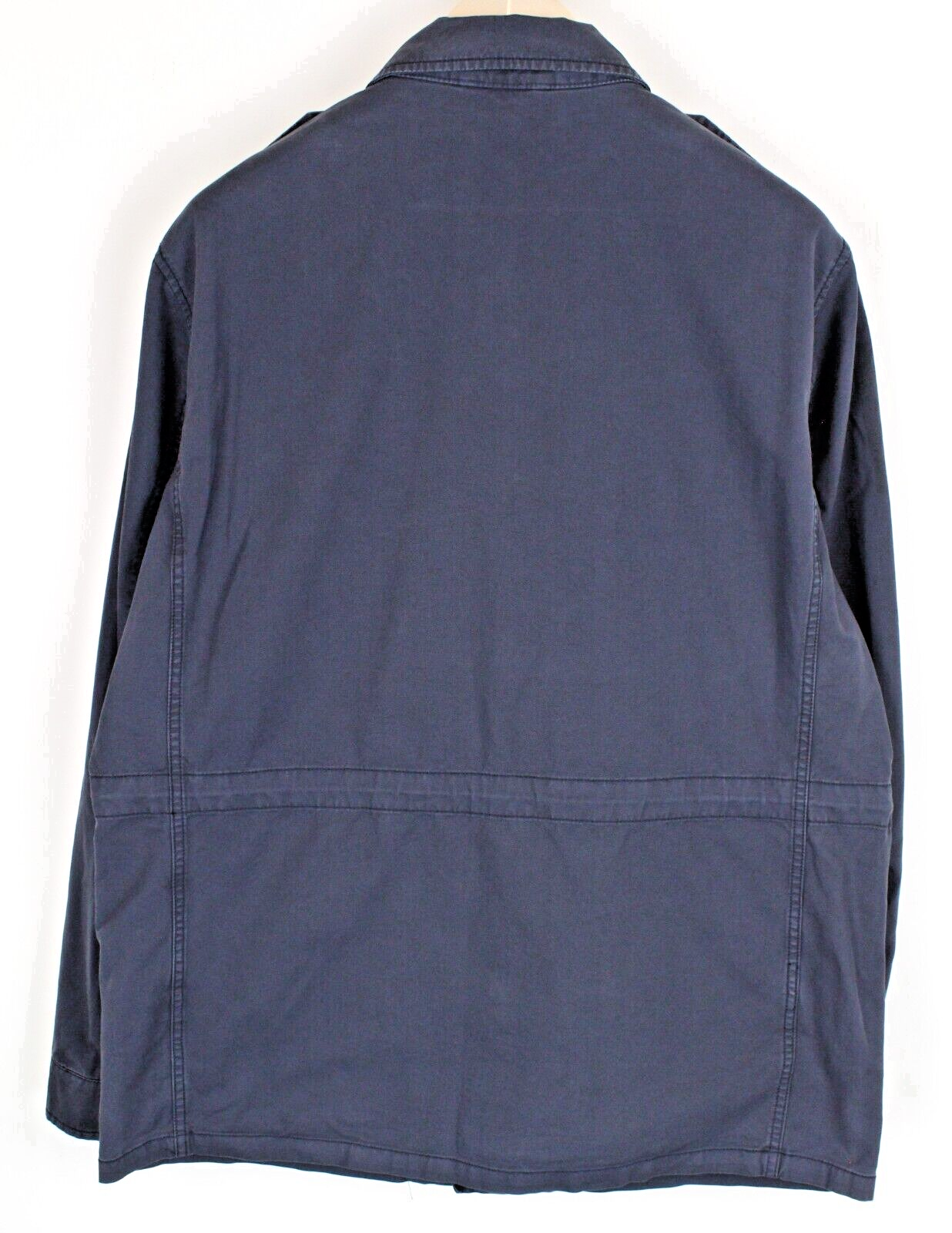 REPLAY Mens Jacket M Dark Blue Casual Military Zip-Up Lined Faded Style