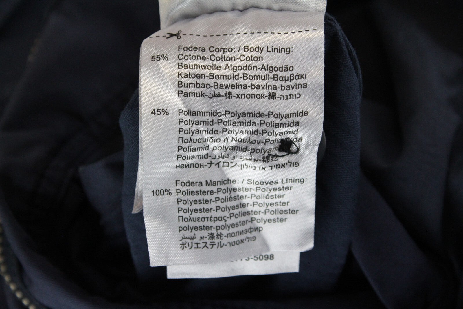 REPLAY Mens Jacket M Dark Blue Casual Military Zip-Up Lined Faded Style