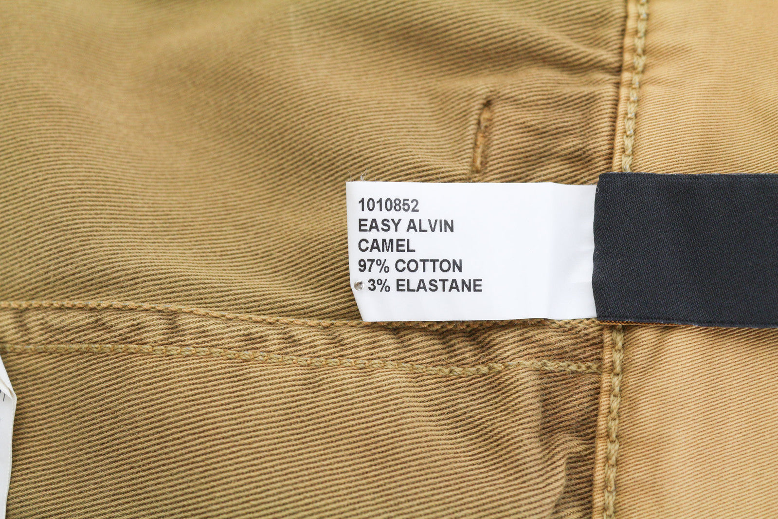 NUDIE JEANS Easy Alvin Men Trousers W30/L30 Camel Chino Slim Fit Zipper Pockets