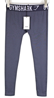 GYMSHARK Womens Leggings XS Blue Stretchy  Waistband  Activewear