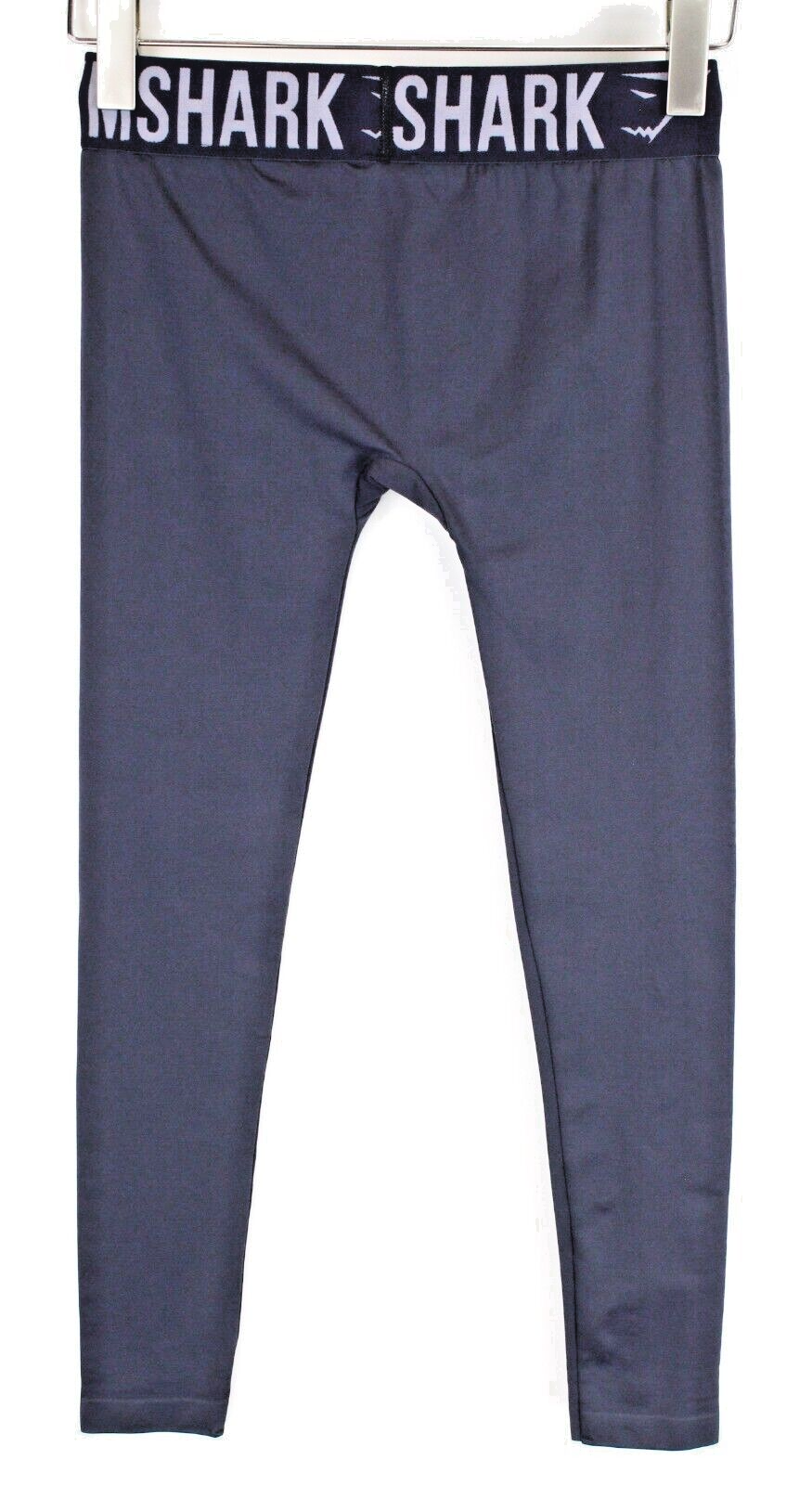 GYMSHARK Womens Leggings XS Blue Stretchy  Waistband  Activewear