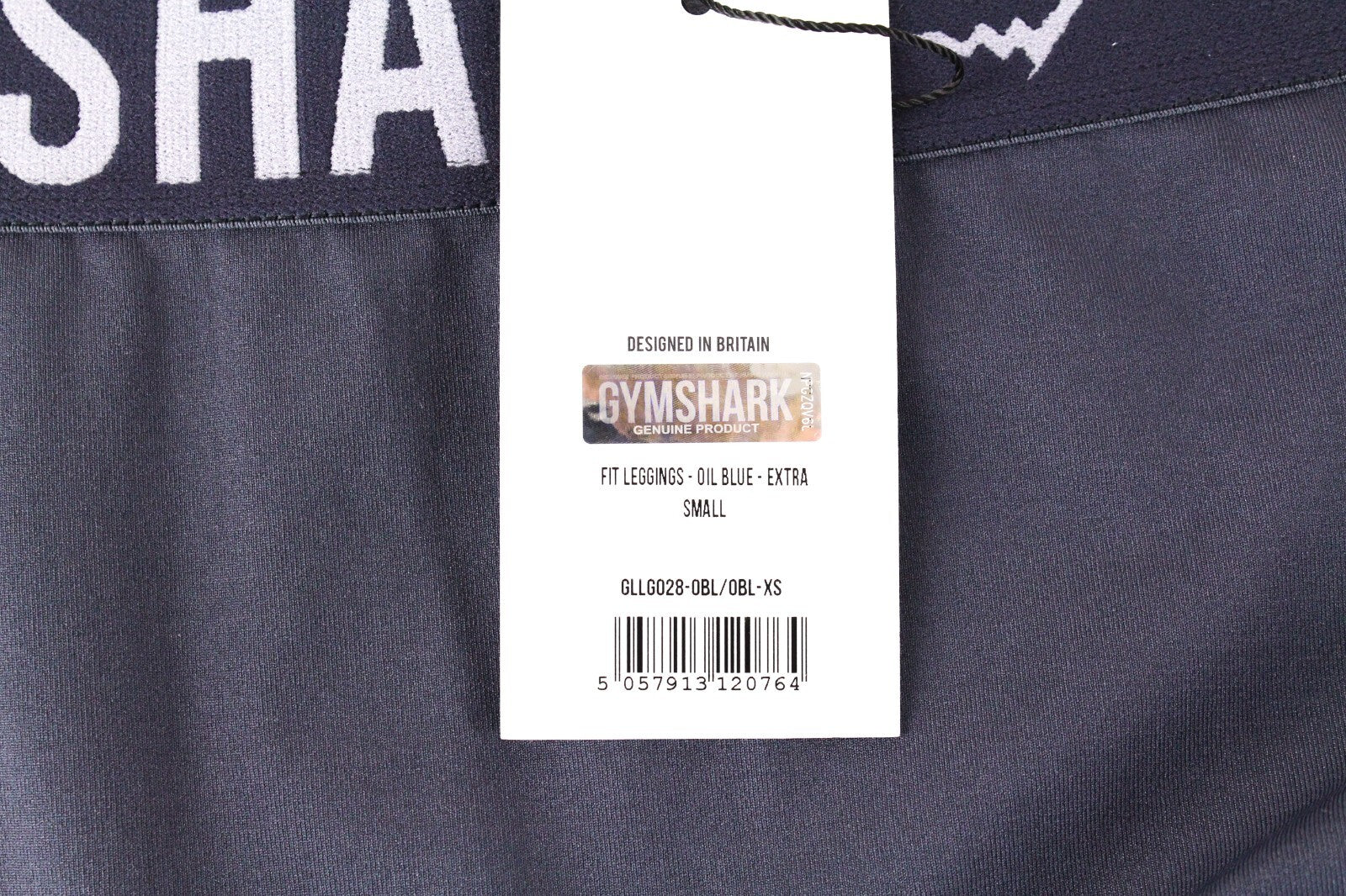 GYMSHARK Womens Leggings XS Blue Stretchy  Waistband  Activewear