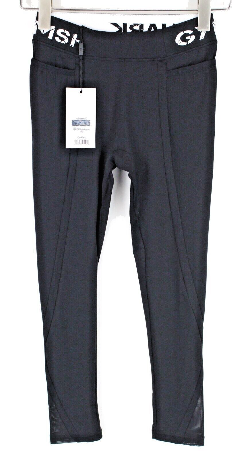 GYMSHARK Womens Leggings S Legacy  Stretchy Activewear Black