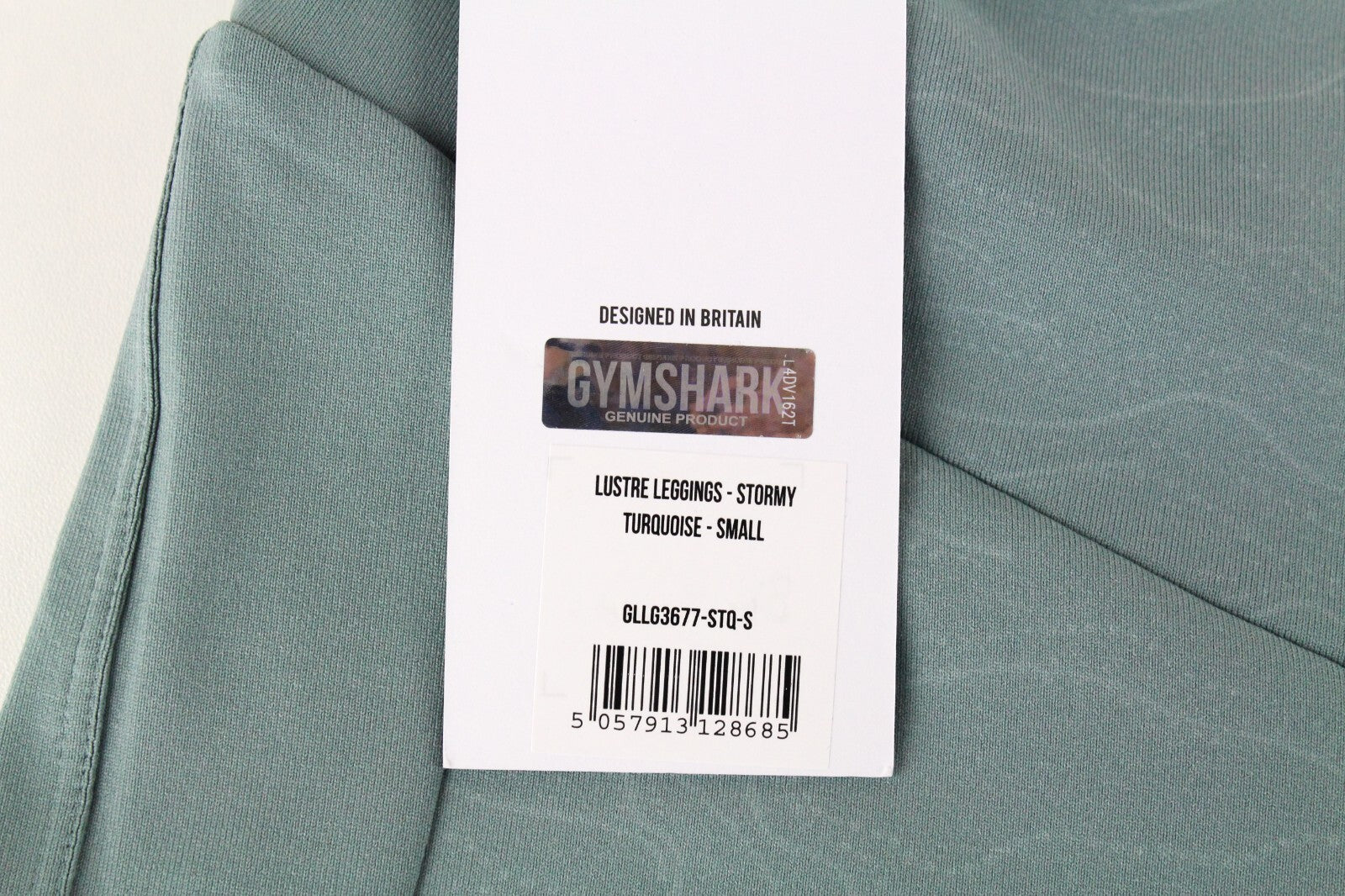 GYMSHARK Womens Leggings S Turquoise Blue Gym Stretchy Lustre Style Activewear