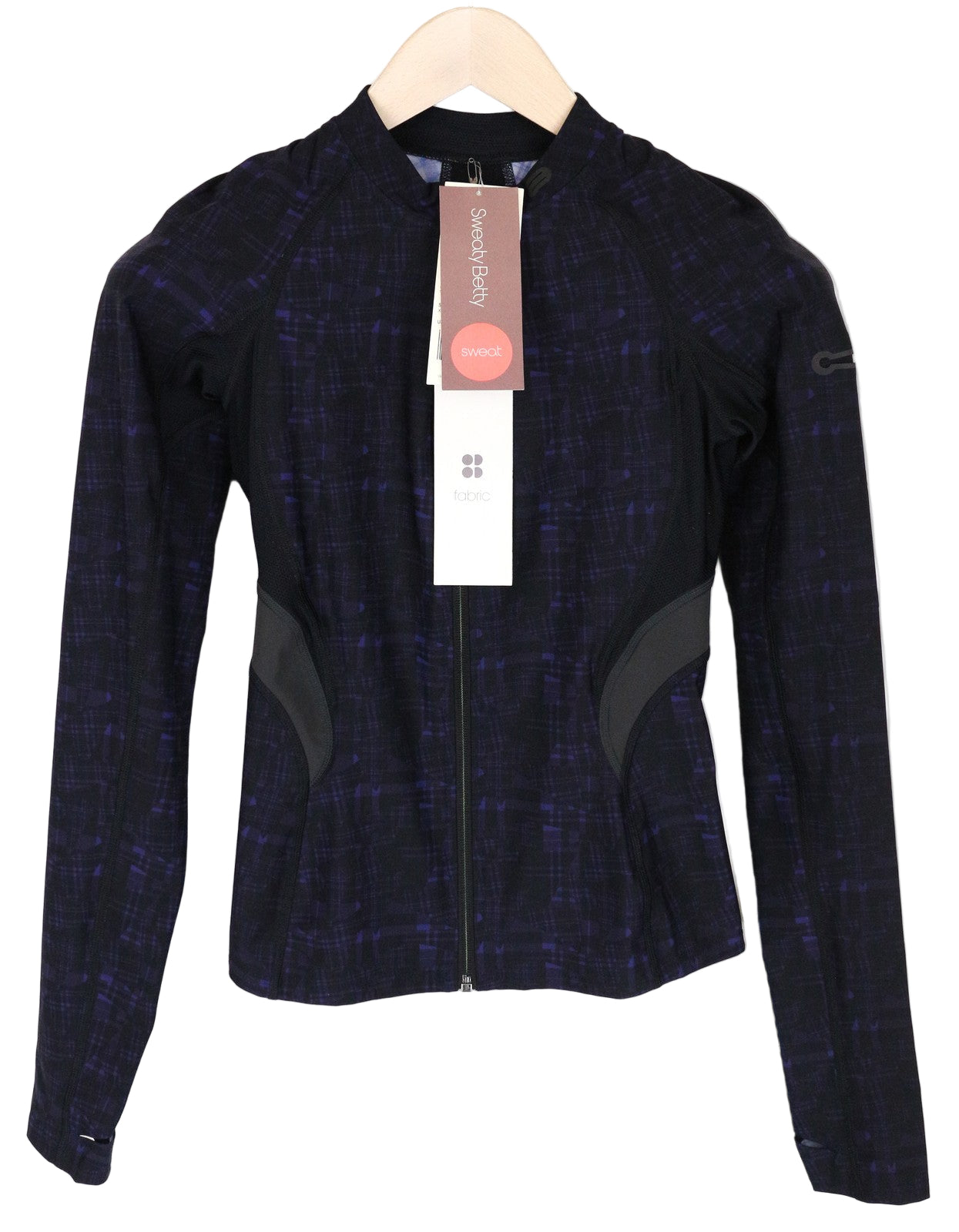 SWEATY BETTY XS Cadence Purple Sweatshirt Stretch Run Sports Top Women's