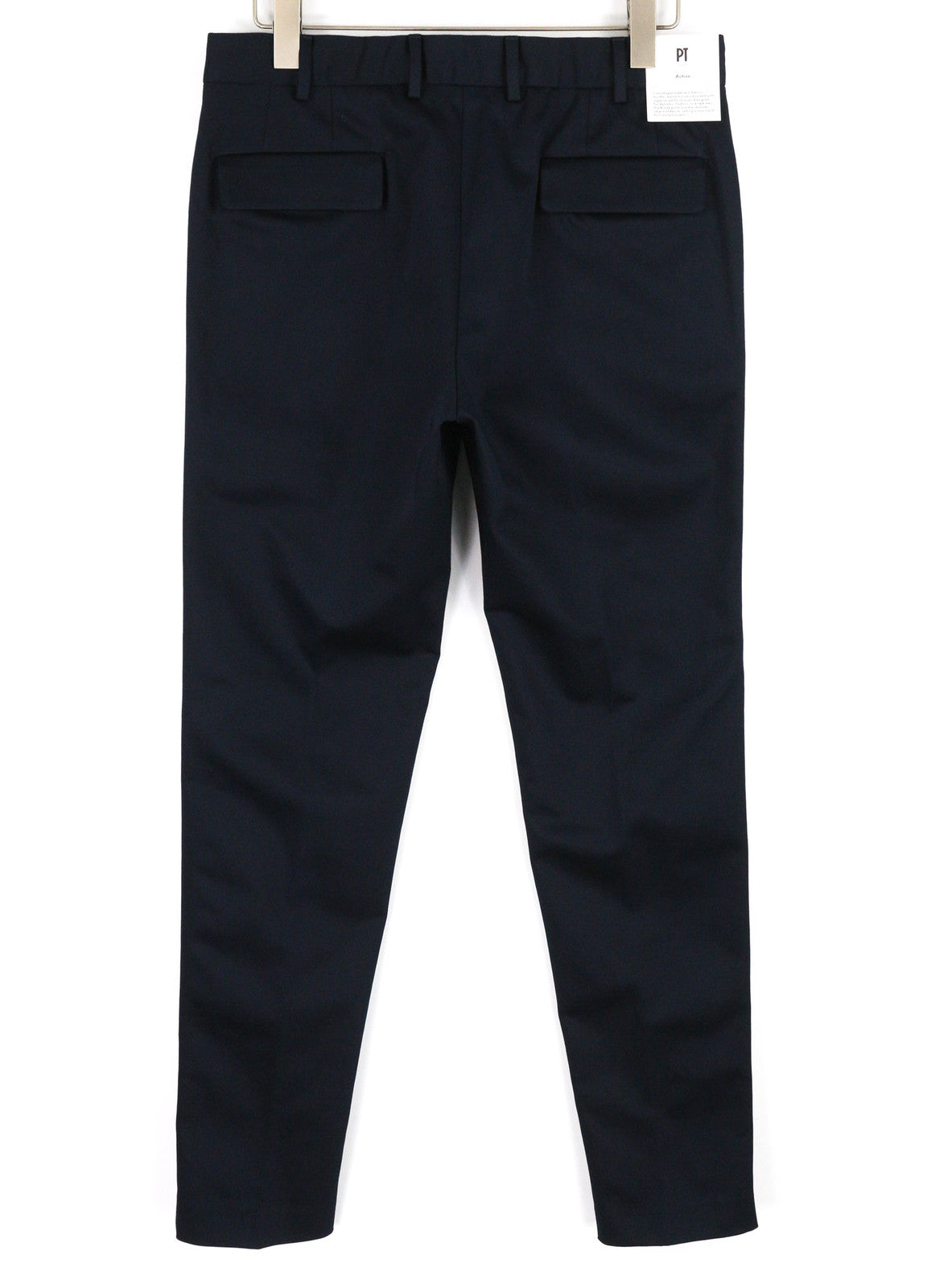 PT TORINO Lamda Men Trousers 50 W33 Blue Zipper Pockets Tapered Fit Logo Casual