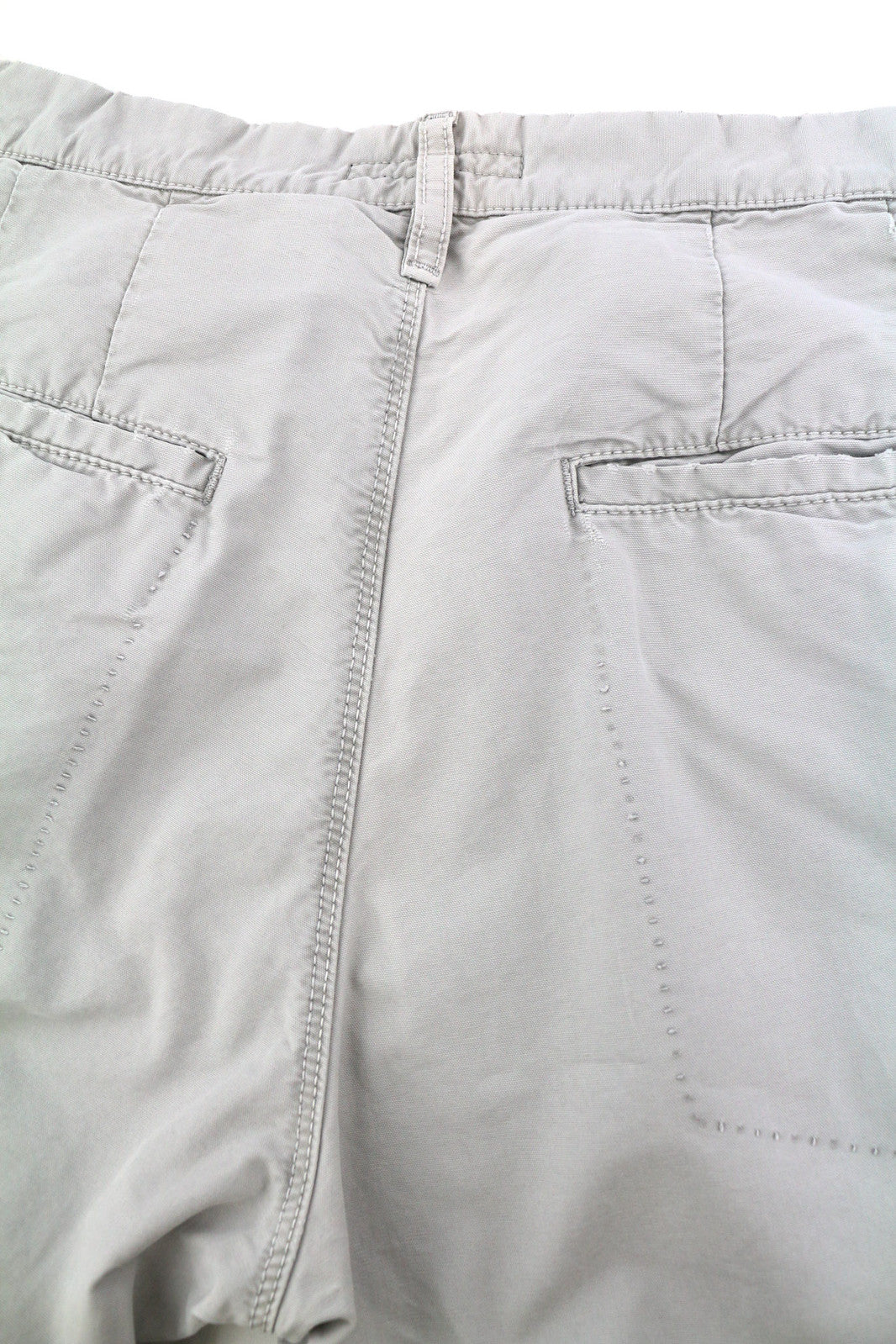 NUDIE JEANS Khaki Regular Men Trousers W32/L34 Organic Cotton Moon Dust Chino