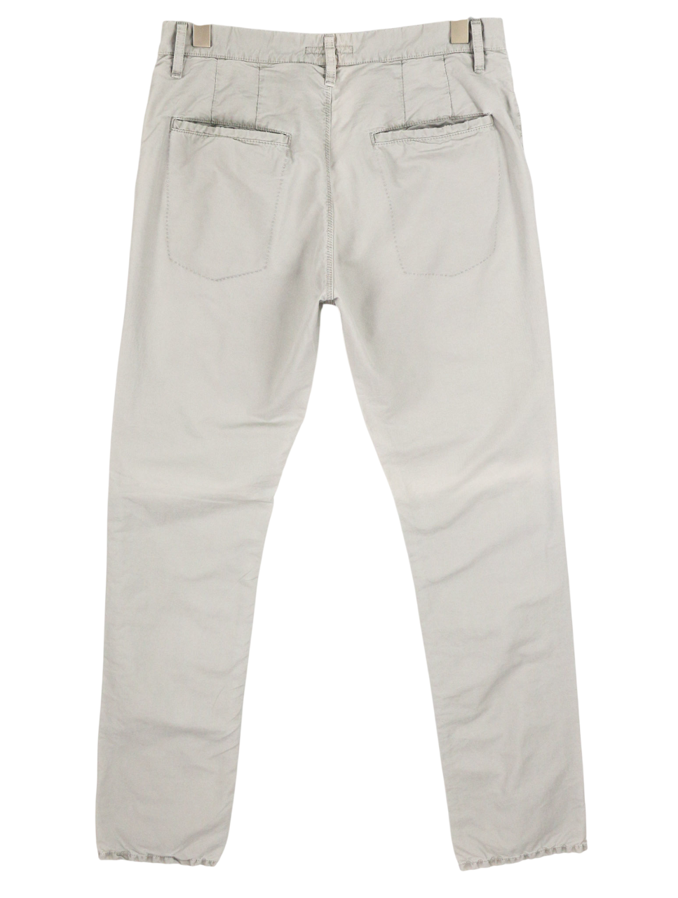 NUDIE JEANS Khaki Regular Men Trousers W32/L34 Organic Cotton Moon Dust Chino