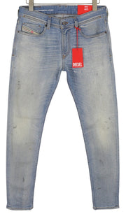 DIESEL 1979 Sleenker 09E89 Men Jeans W32/L32 Low Waist Skinny Denim Blue RRP€295