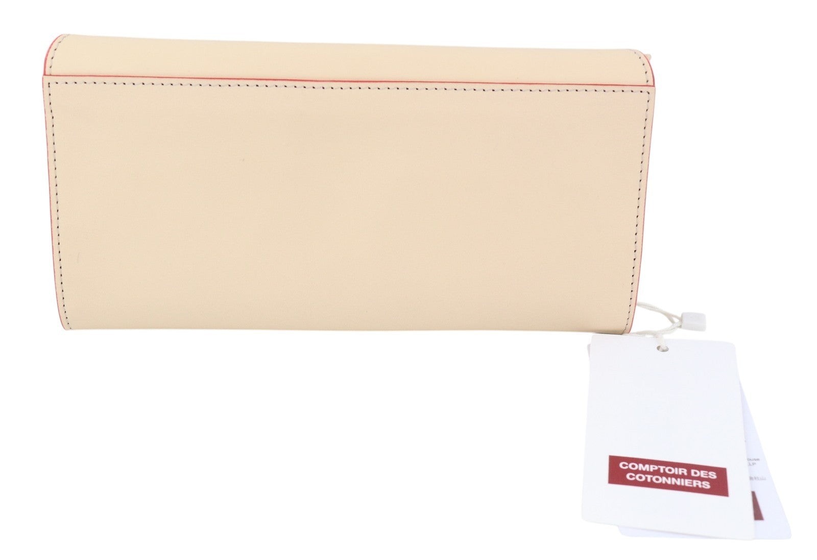 COMPTOIR DES COTONNIERS Stripes Fiery Women Wallet OS Beige Leather RRP€125