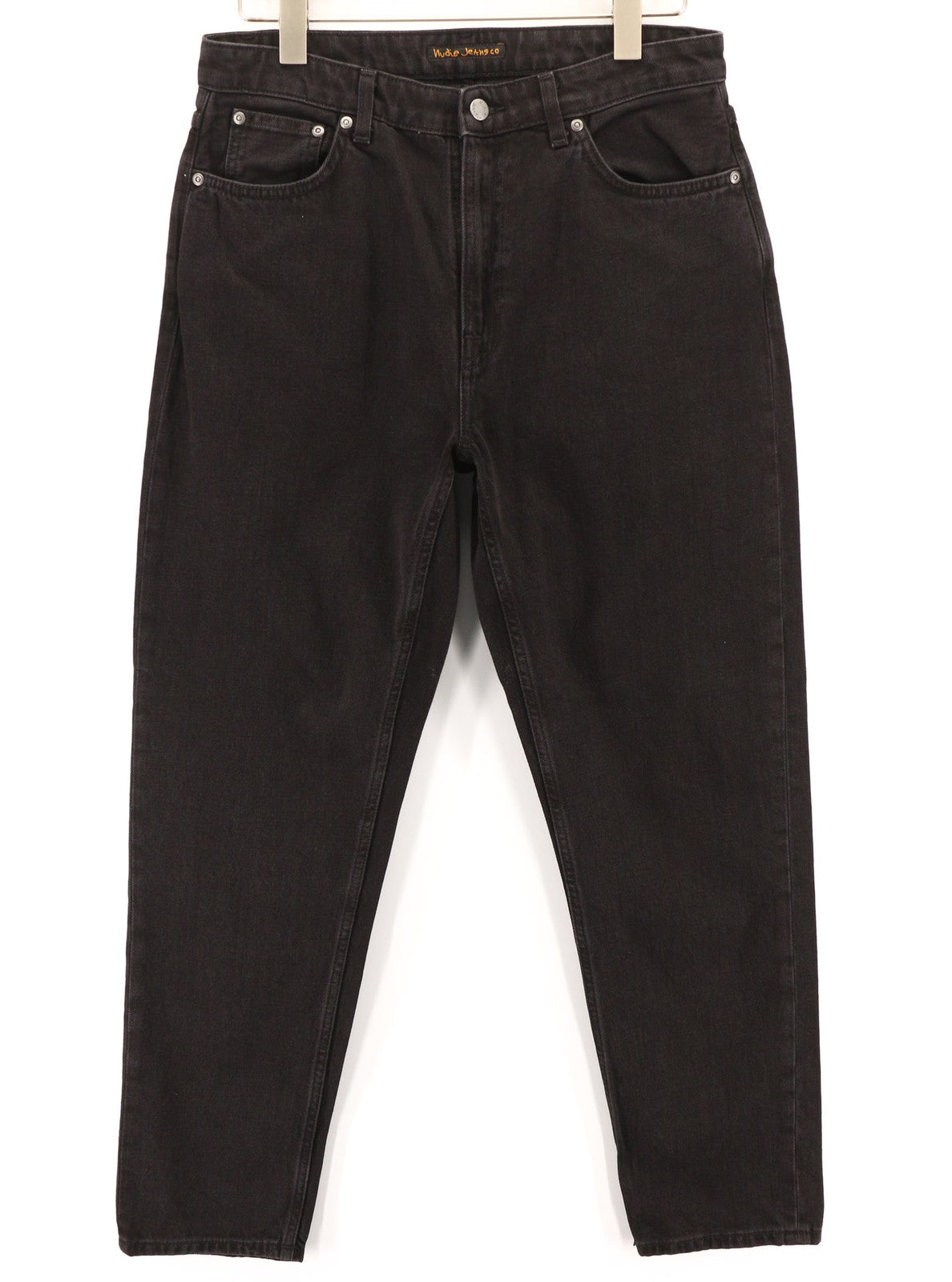 NUDIE JEANS Breezy Britt Womens Jeans W32/L30 Black Worn Zipper  Cotton Denim