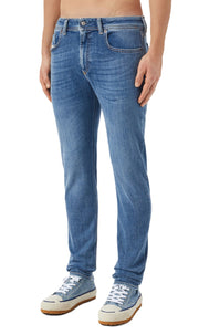 DIESEL 1979 Sleenker 09C01 Men Jeans W36/L32 Low Waist Skinny Denim Blue RRP€195