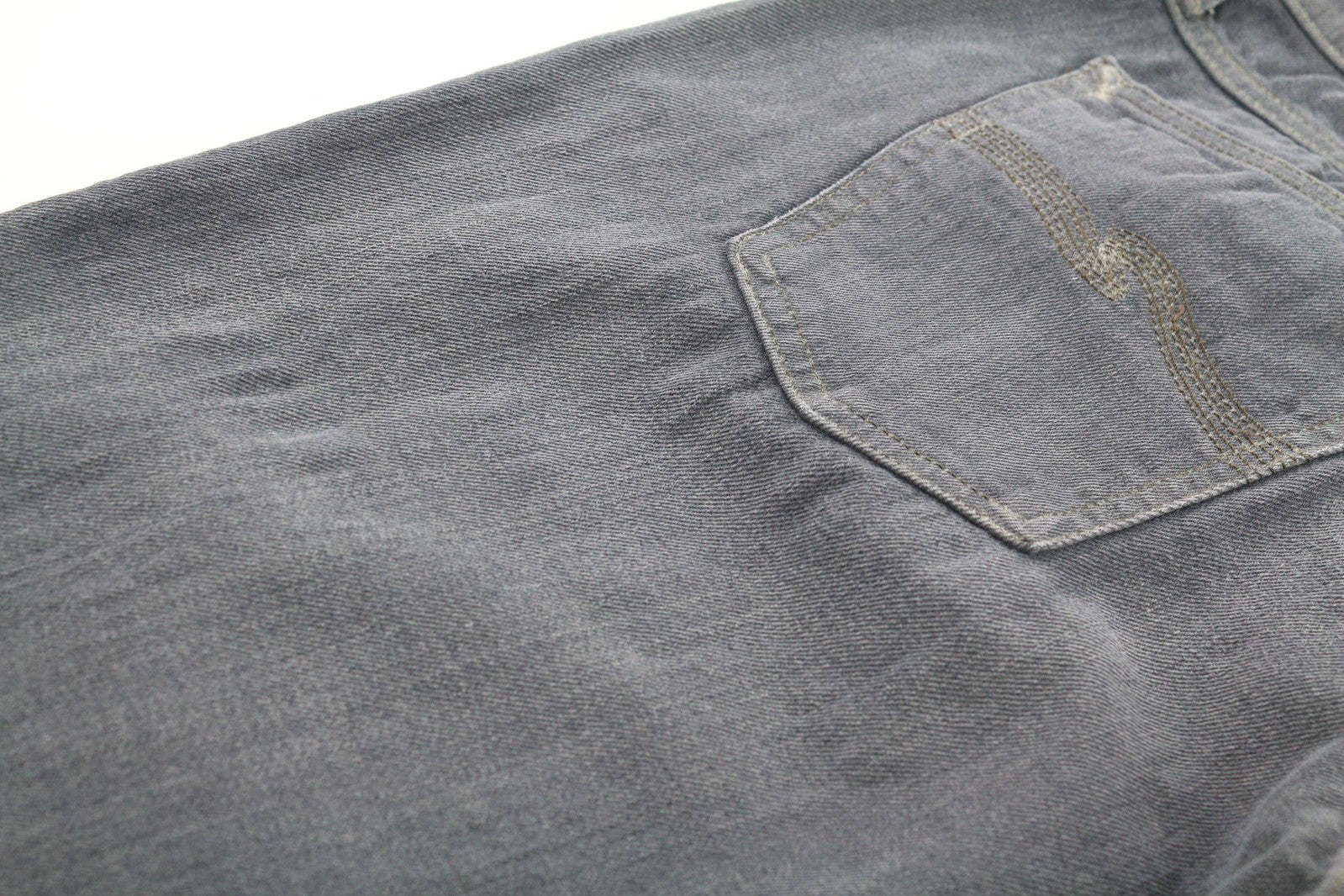 NUDIE JEANS Tight Long John Men Jeans W30/L32 Organic Charcoal Washed Slim Logo