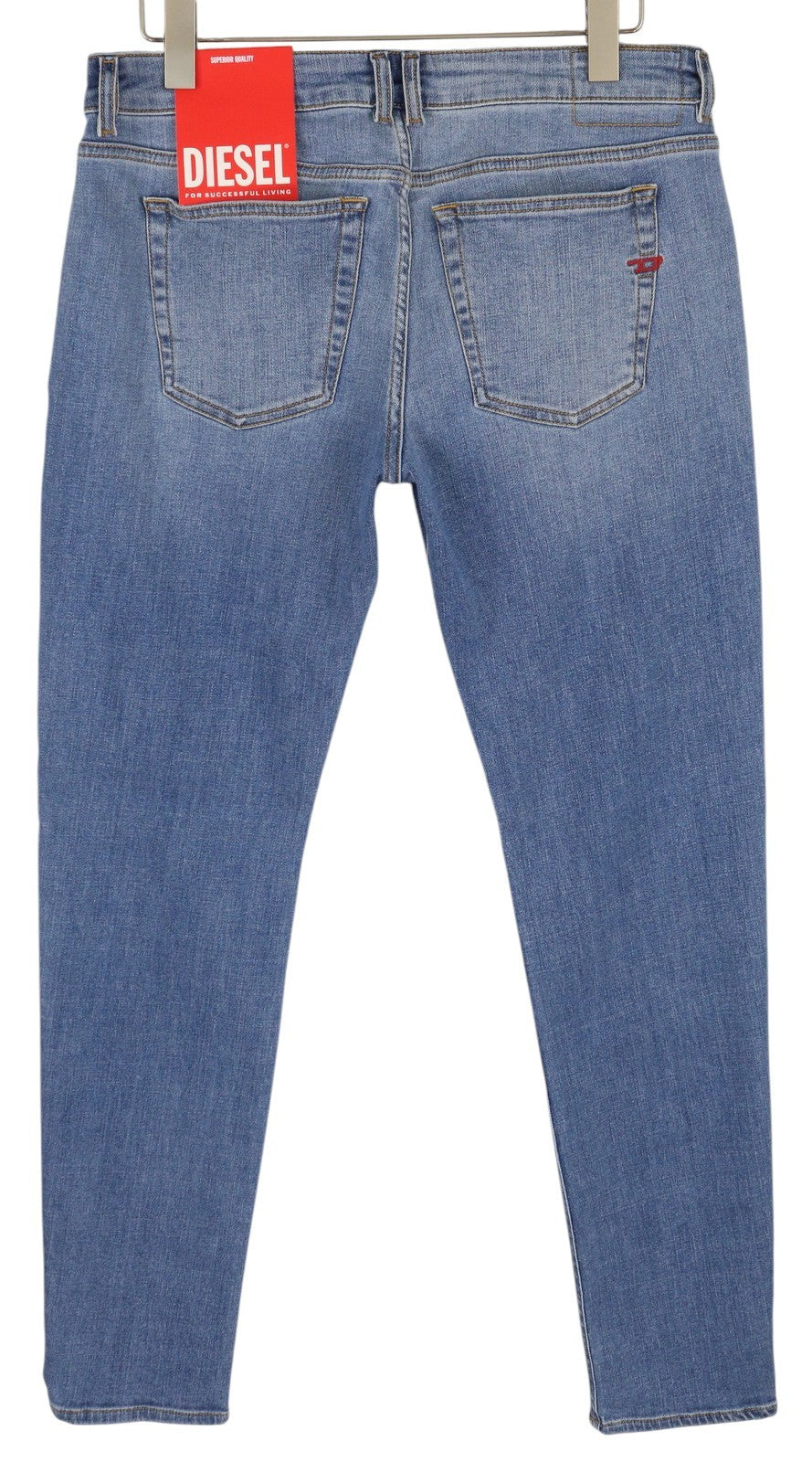 DIESEL 1979 Sleenker 09C01 Men Jeans W34/L32 Low Waist Skinny Denim Blue RRP195