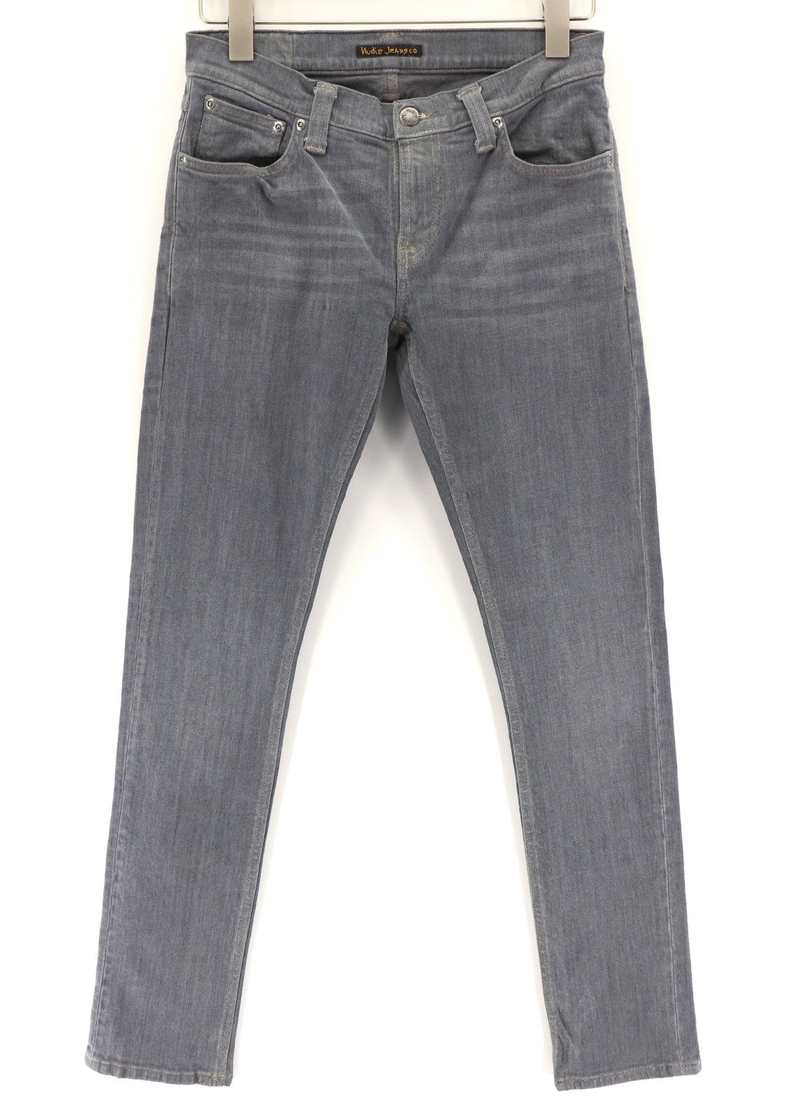 NUDIE JEANS Tight Long John Men Jeans W29/L32 Organic Charcoal Washed Slim Denim