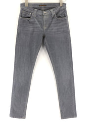 NUDIE JEANS Tight Long John Men Jeans W29/L32 Organic Charcoal Washed Slim Denim